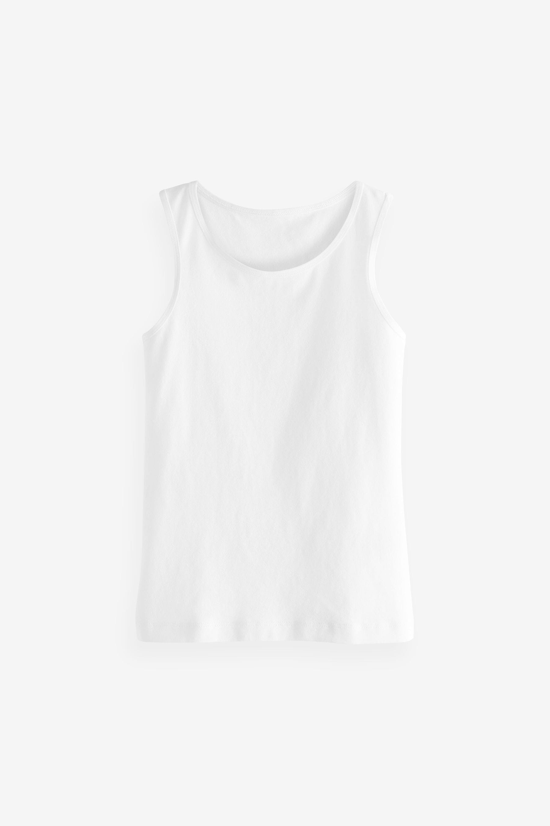 White 10 Pack Vests (1.5-16yrs)