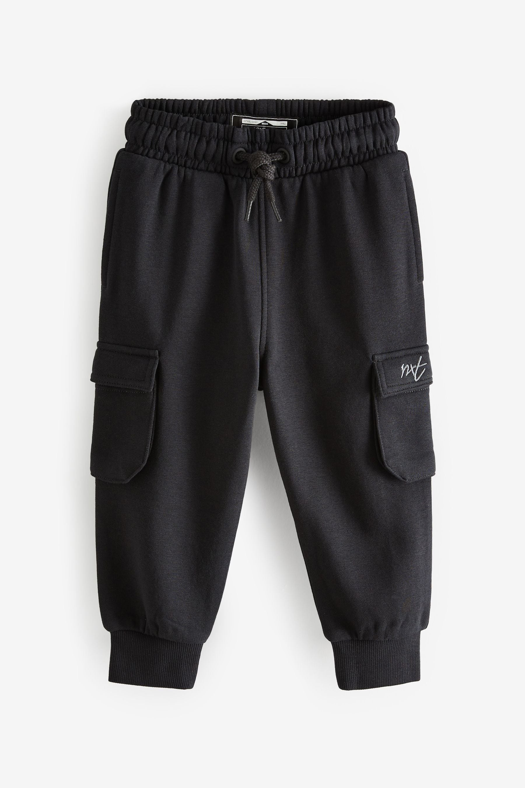 Black Jersey Utility Joggers (3mths-7yrs)