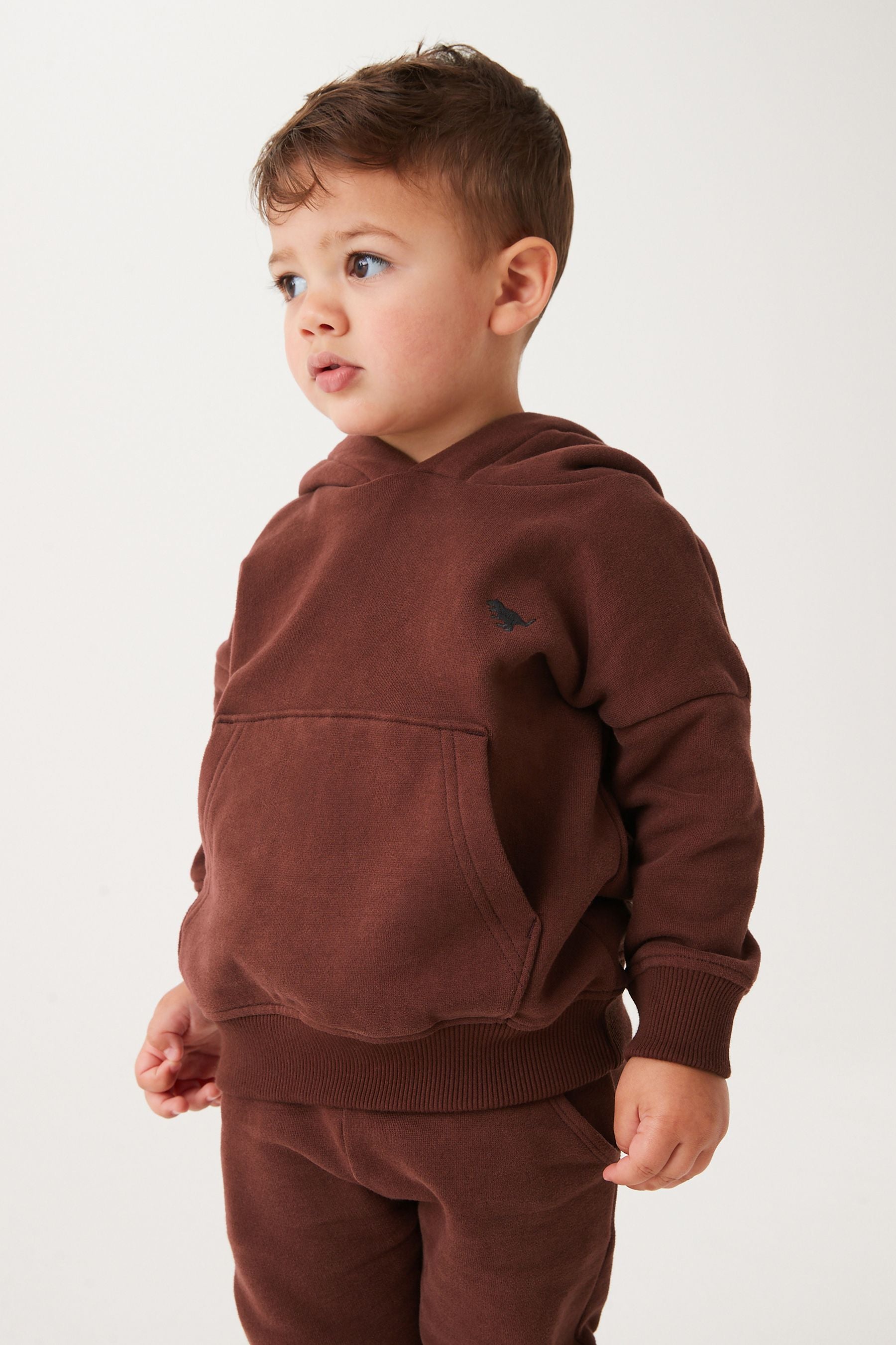 Brown Soft Touch Jersey Hoodie (3mths-7yrs)