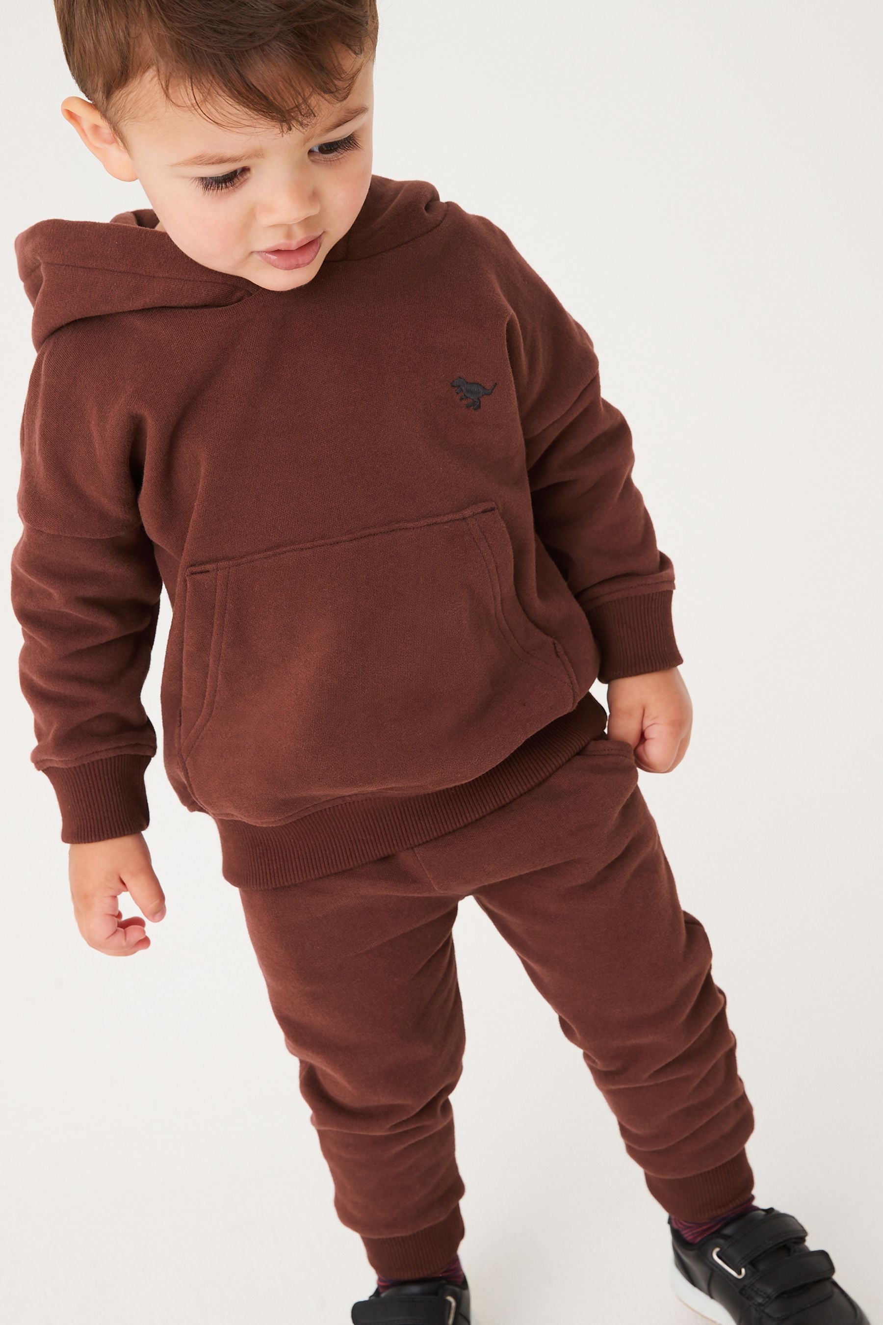 Brown Soft Touch Jersey Hoodie (3mths-7yrs)