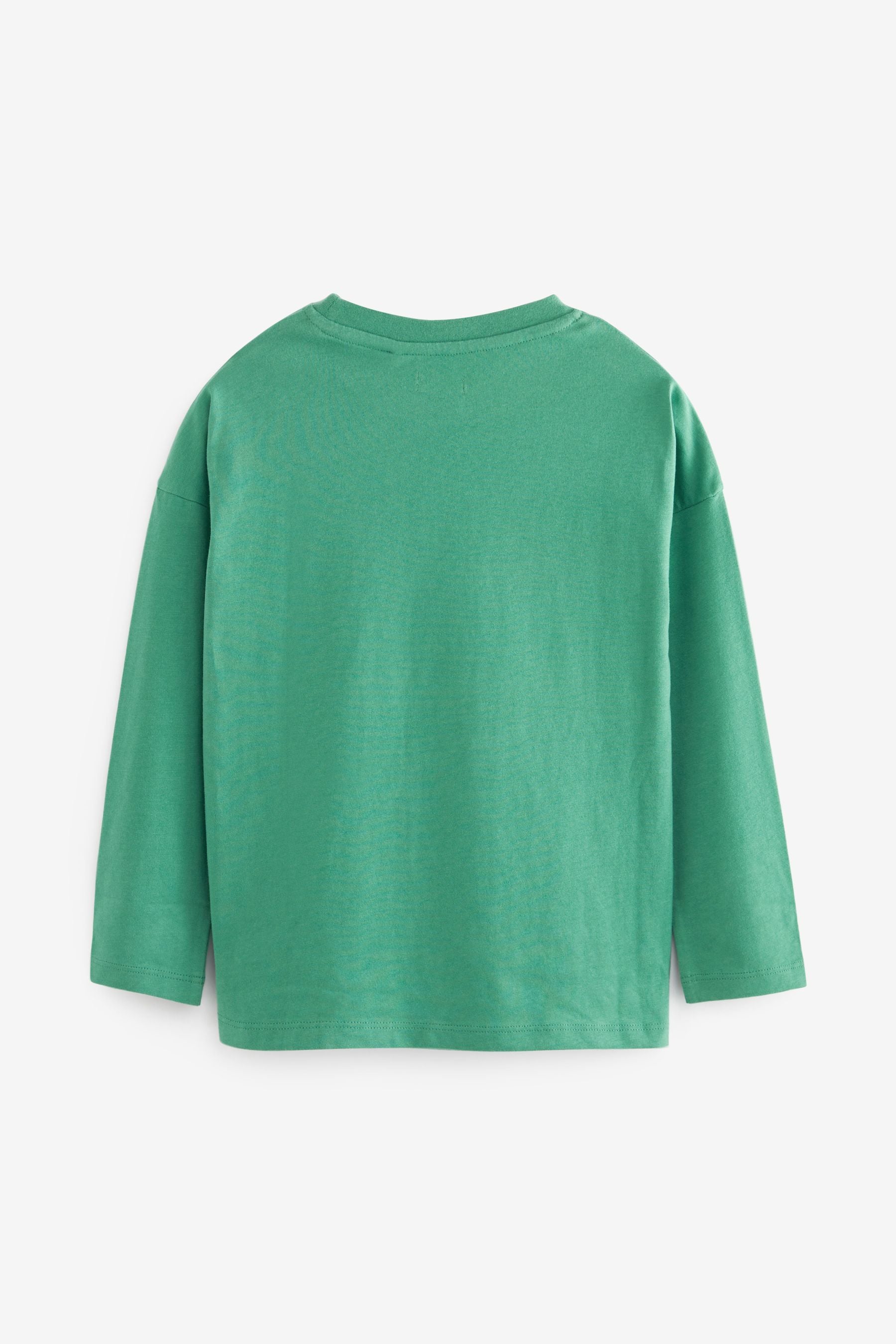 Green Basic Long Sleeve T-Shirt (3-16yrs)