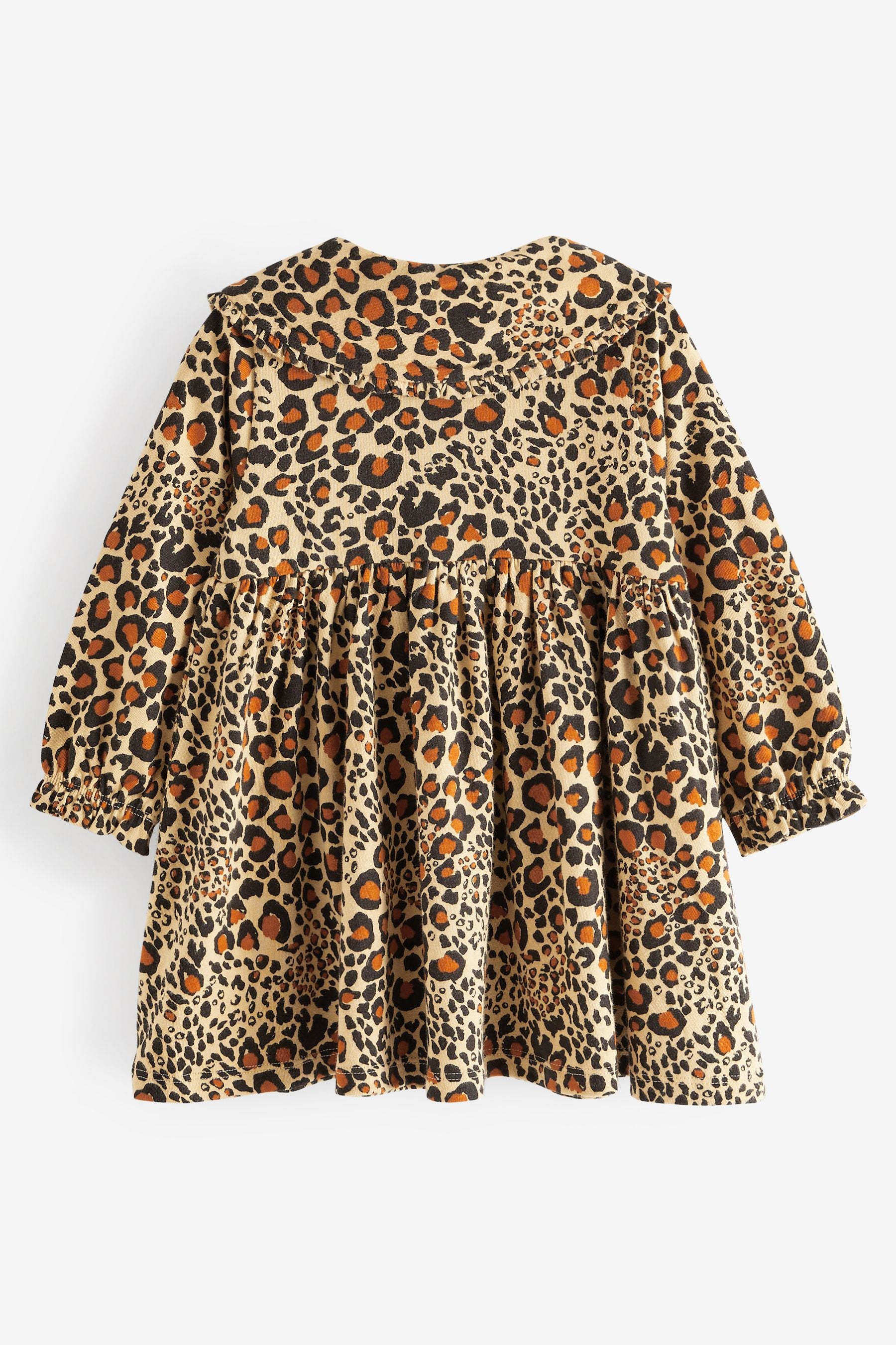 Animal Print Collar Tea Dress (3mths-7yrs)