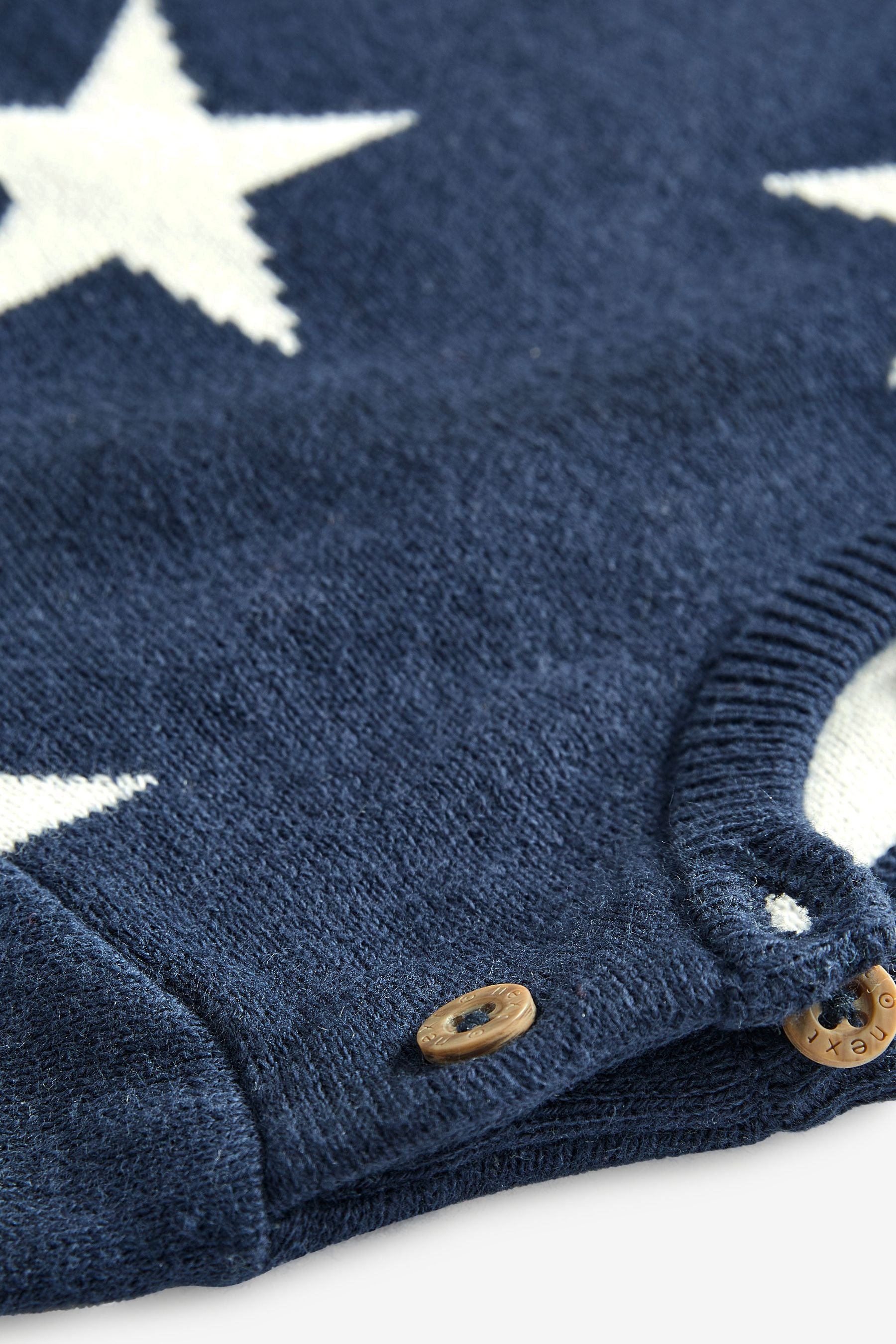 Navy Blue/White Star 2 Piece Baby Knit Set (0mths-2yrs)