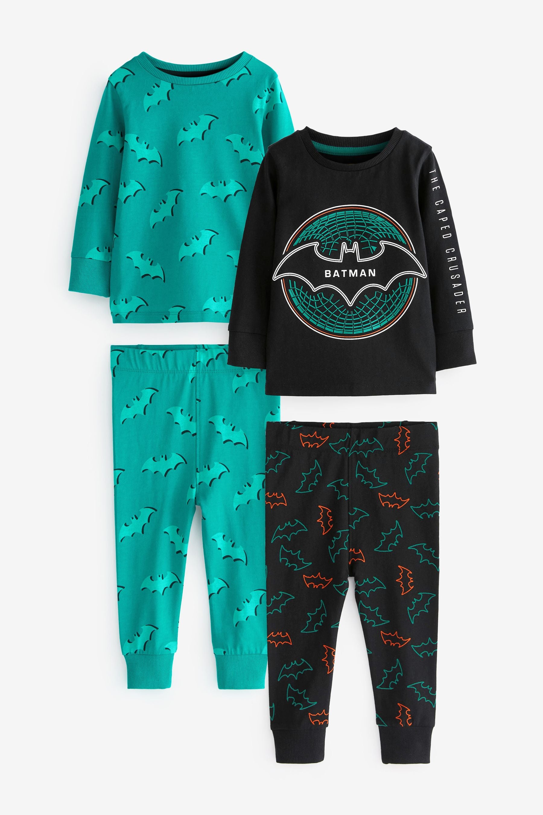 Batman Grey/Green 2 Pack Pyjamas (9mths-8yrs)