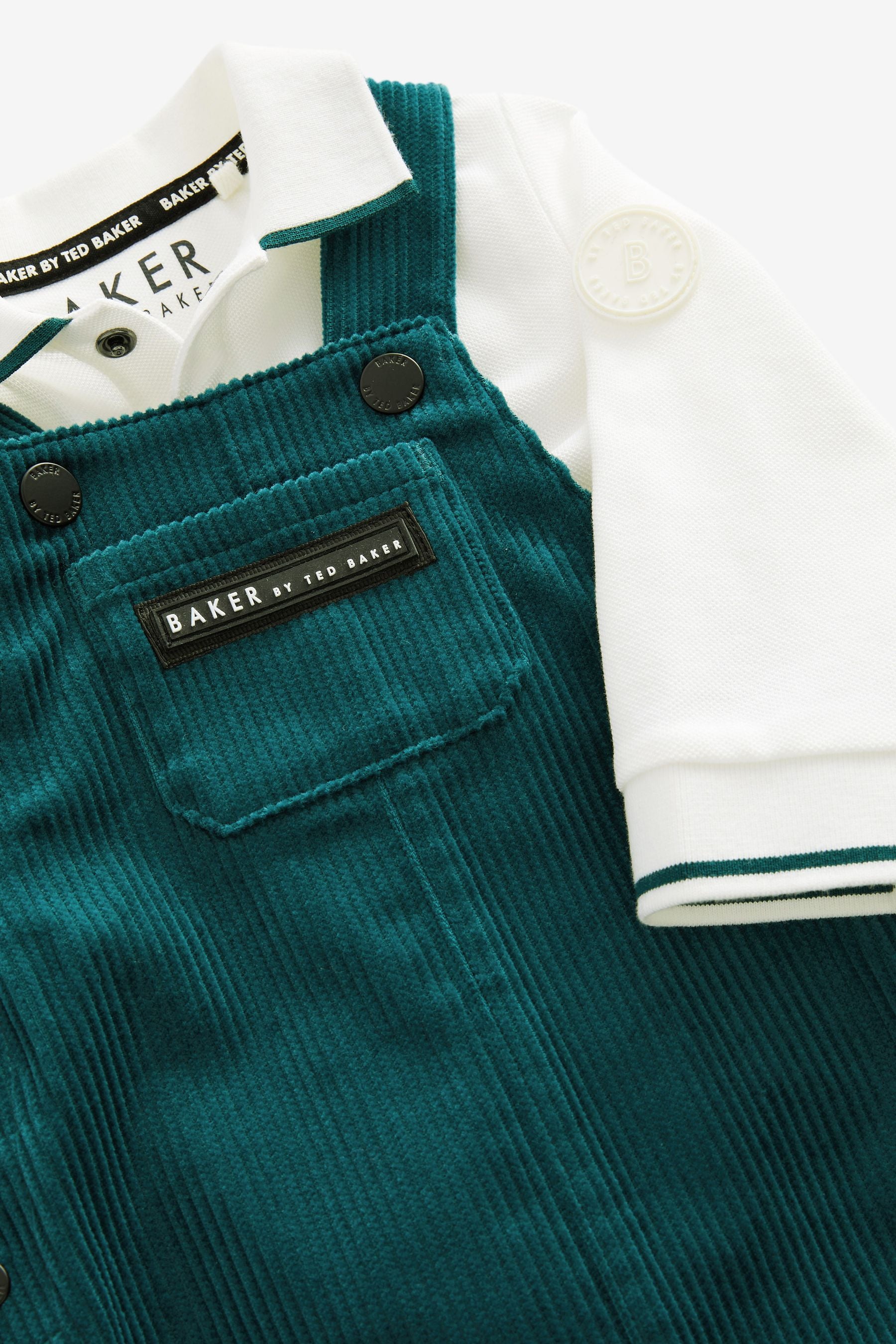 Baker by Ted Baker Green Dungaree and polo co-ord