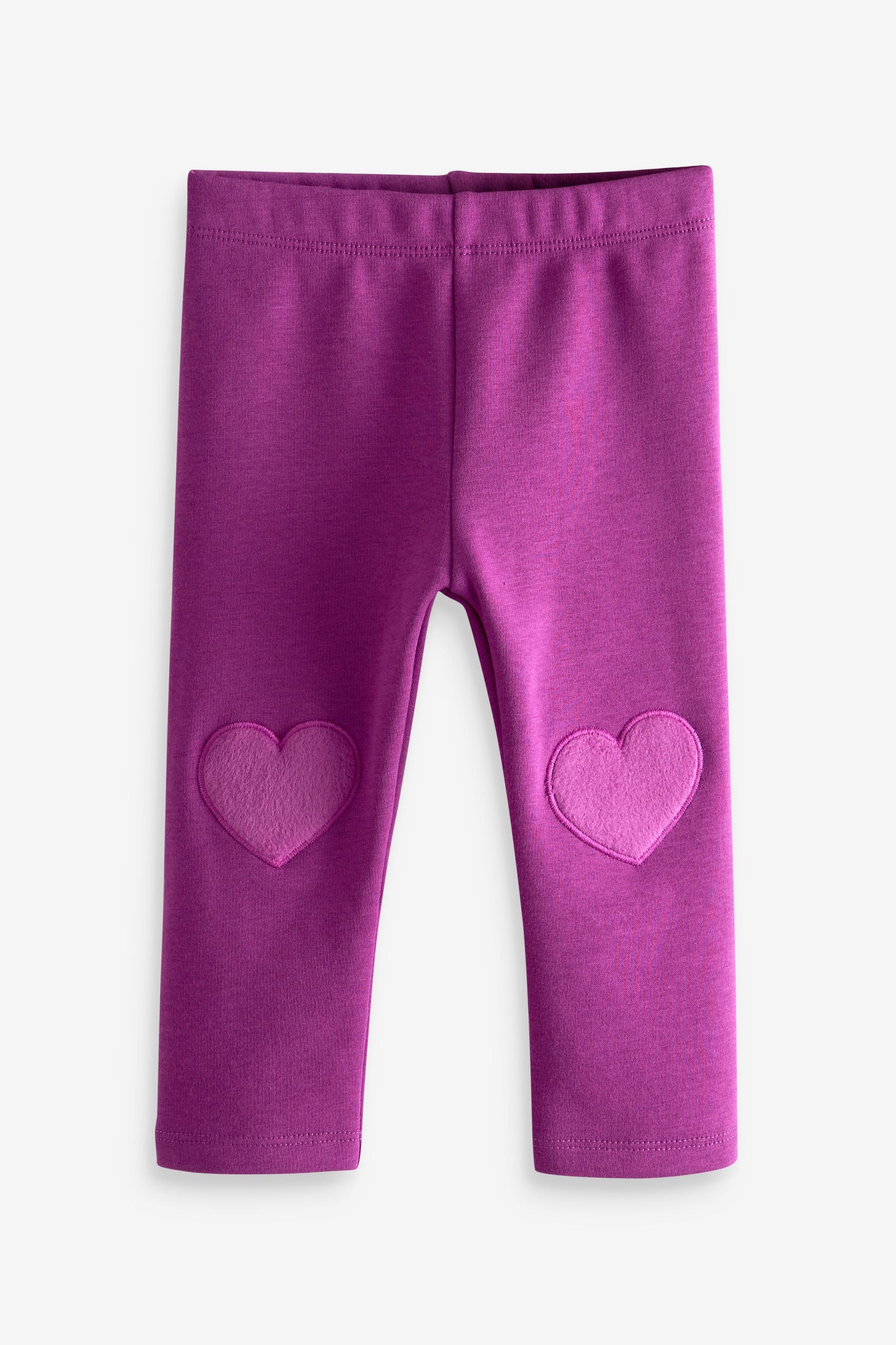 Purple Cosy Fleece Lined Leggings (3mths-7yrs)