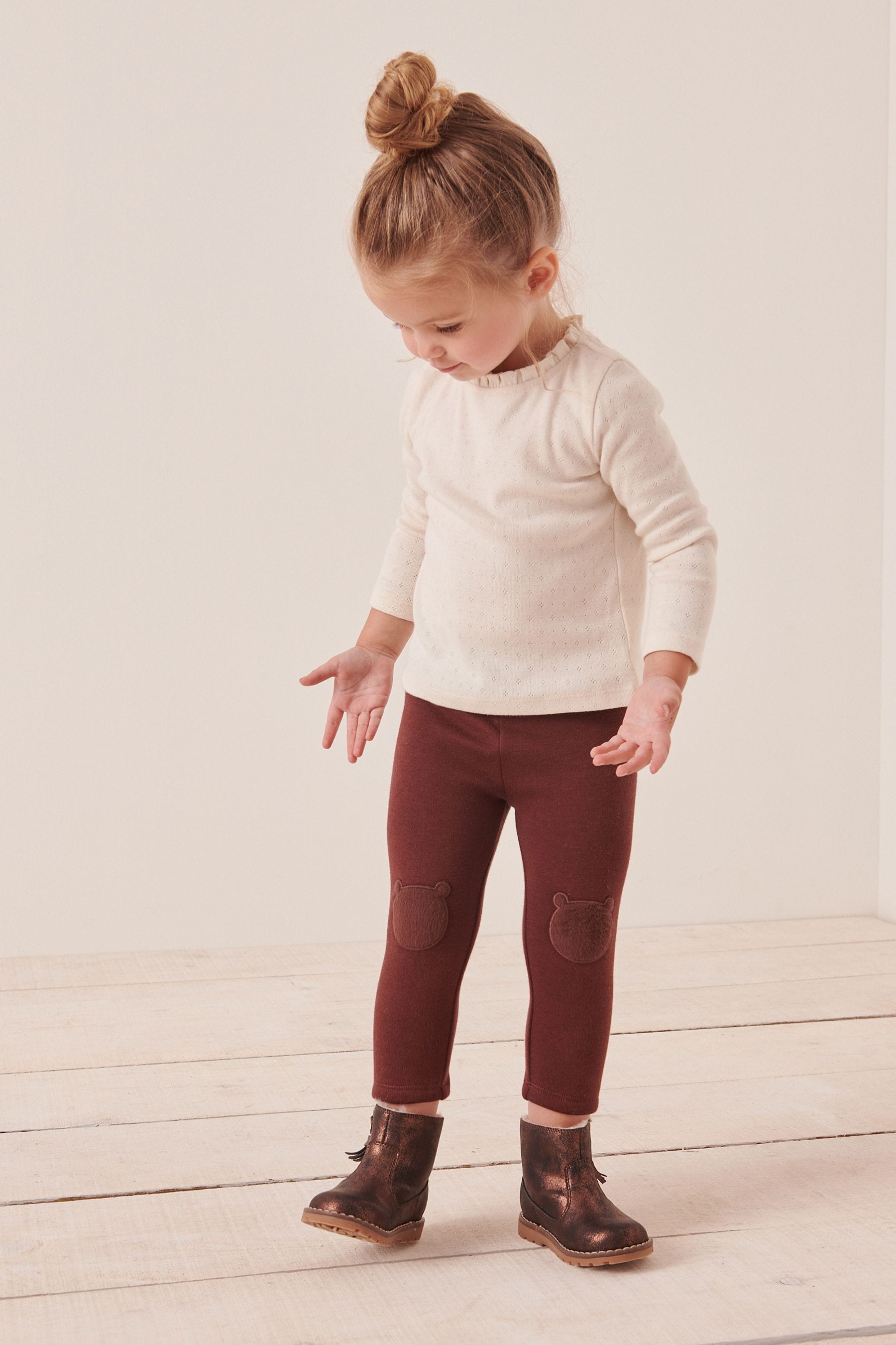 Brown Cosy Fleece Lined Leggings (3mths-7yrs)