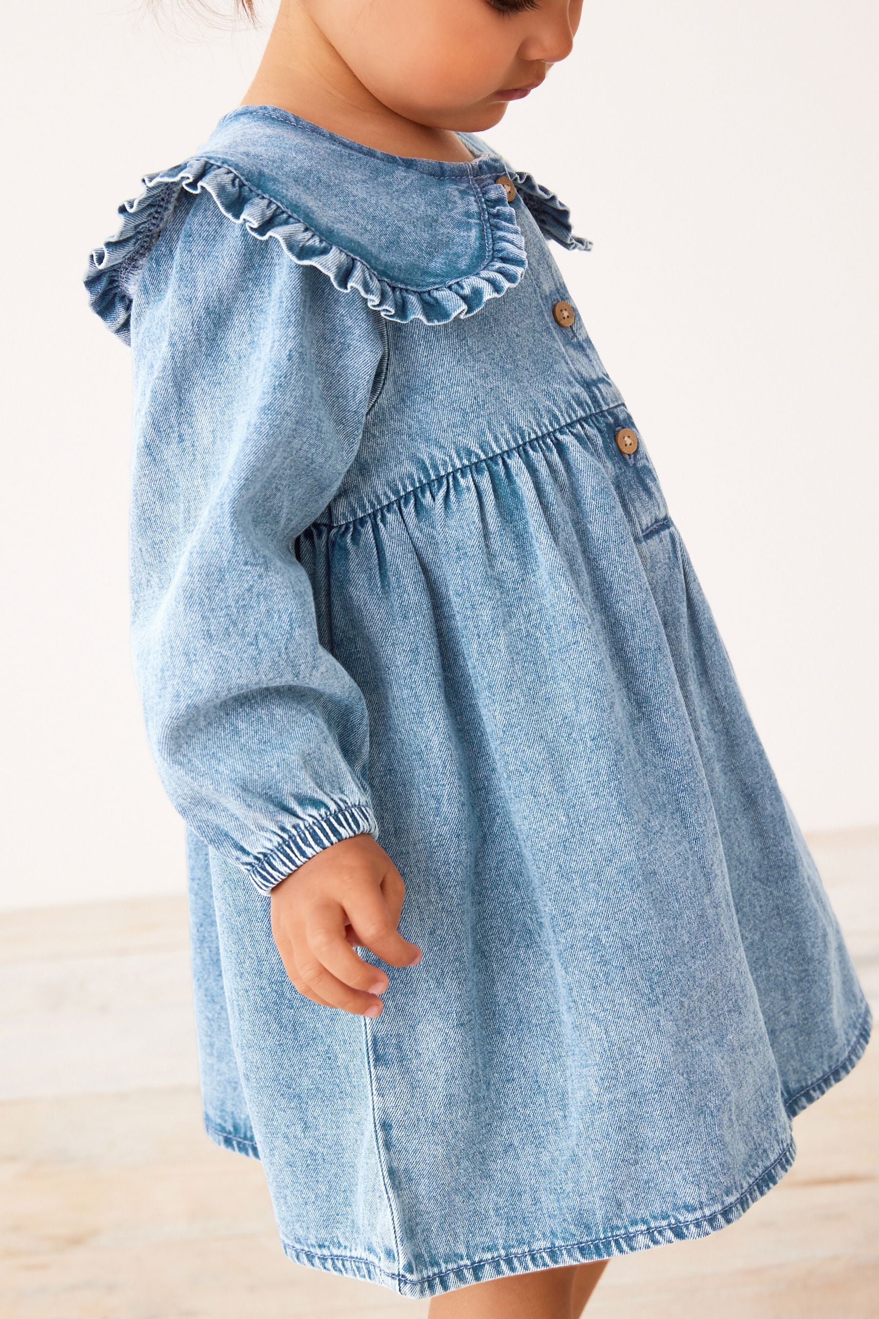 Blue Denim Collar Dress (3mths-7yrs)