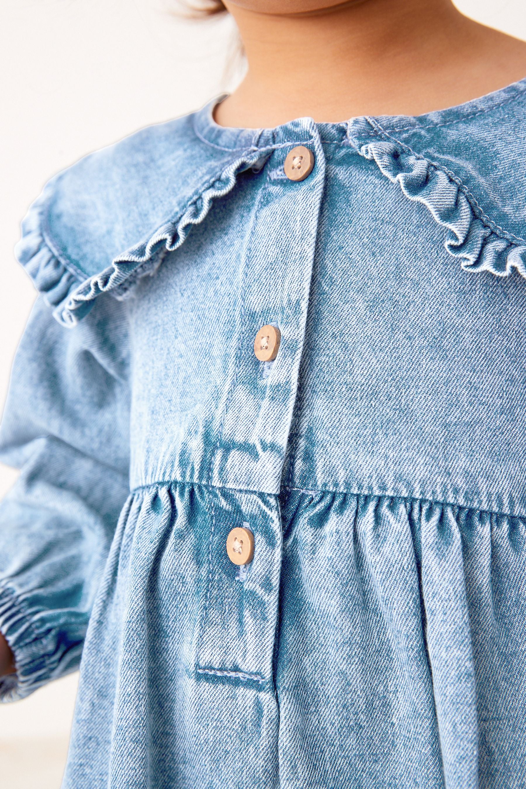 Blue Denim Collar Dress (3mths-7yrs)