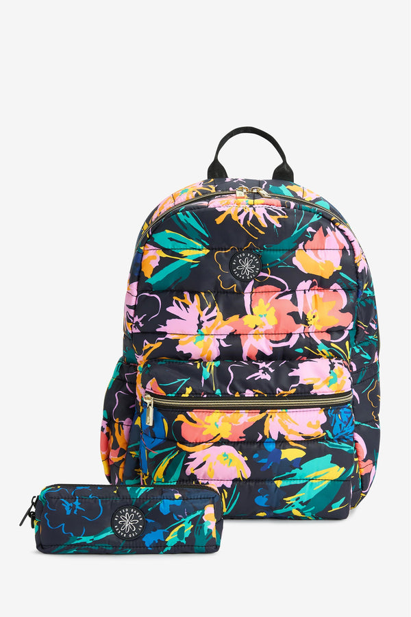 Baker by Ted Baker Navy BTS Printed Backpack