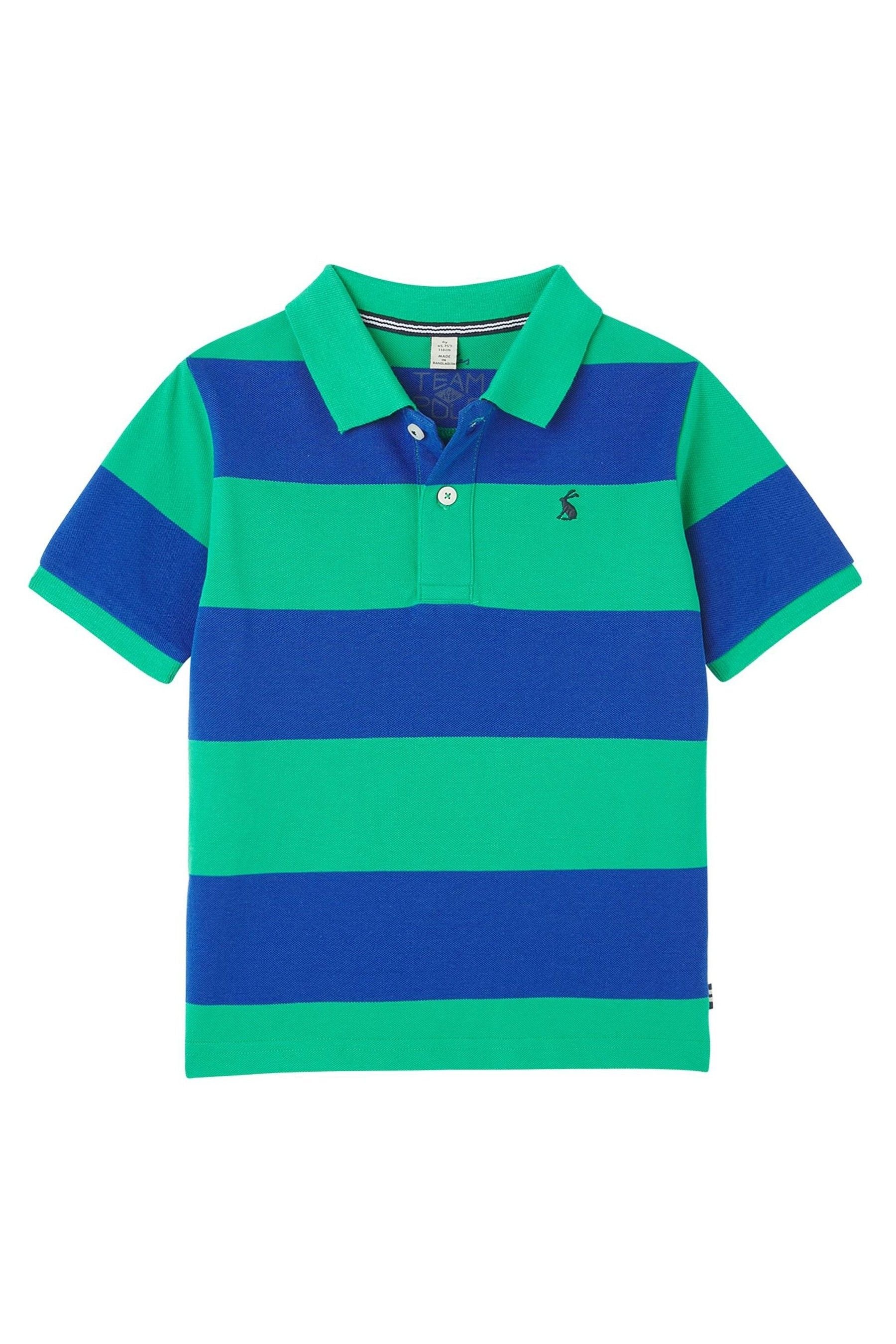 Joules Blue Filbert Stripe Polo Shirt