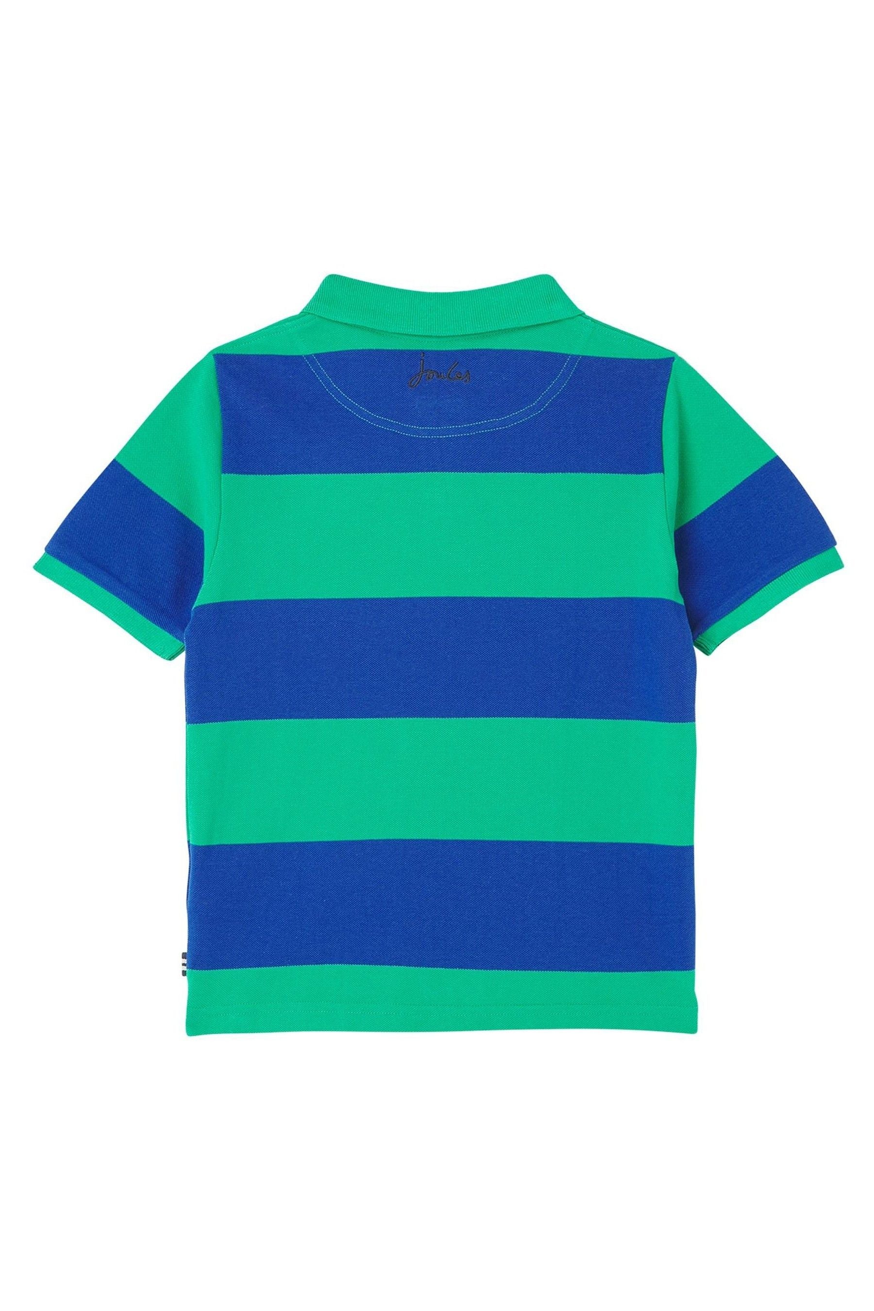 Joules Blue Filbert Stripe Polo Shirt