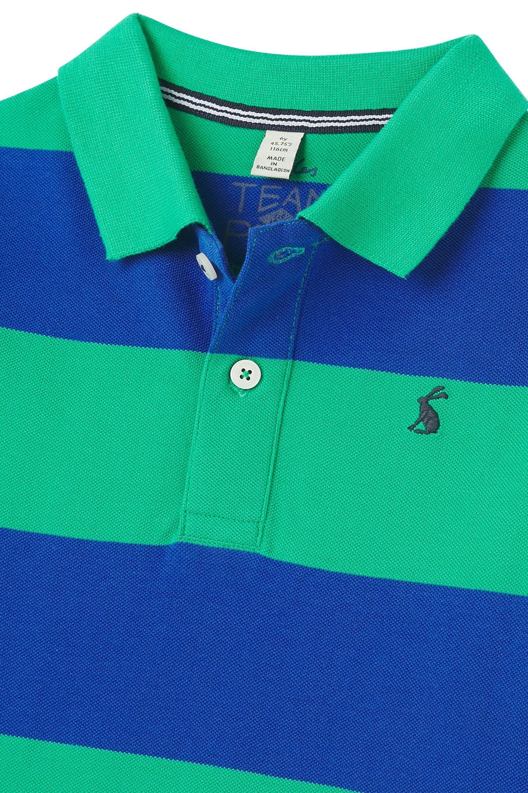 Joules Blue Filbert Stripe Polo Shirt