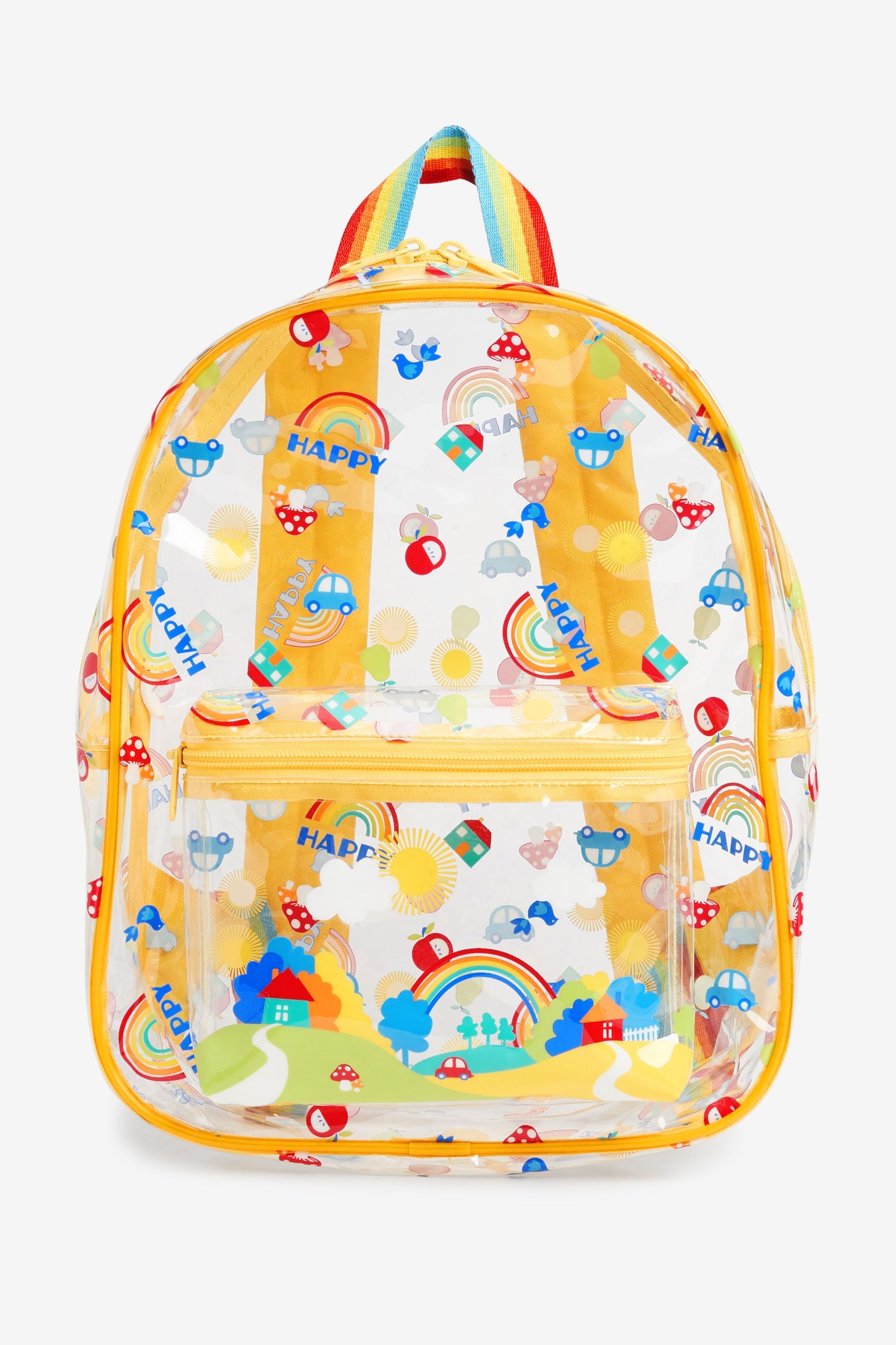 Clear Little Bird by Jools Oliver Rainbow Backpack