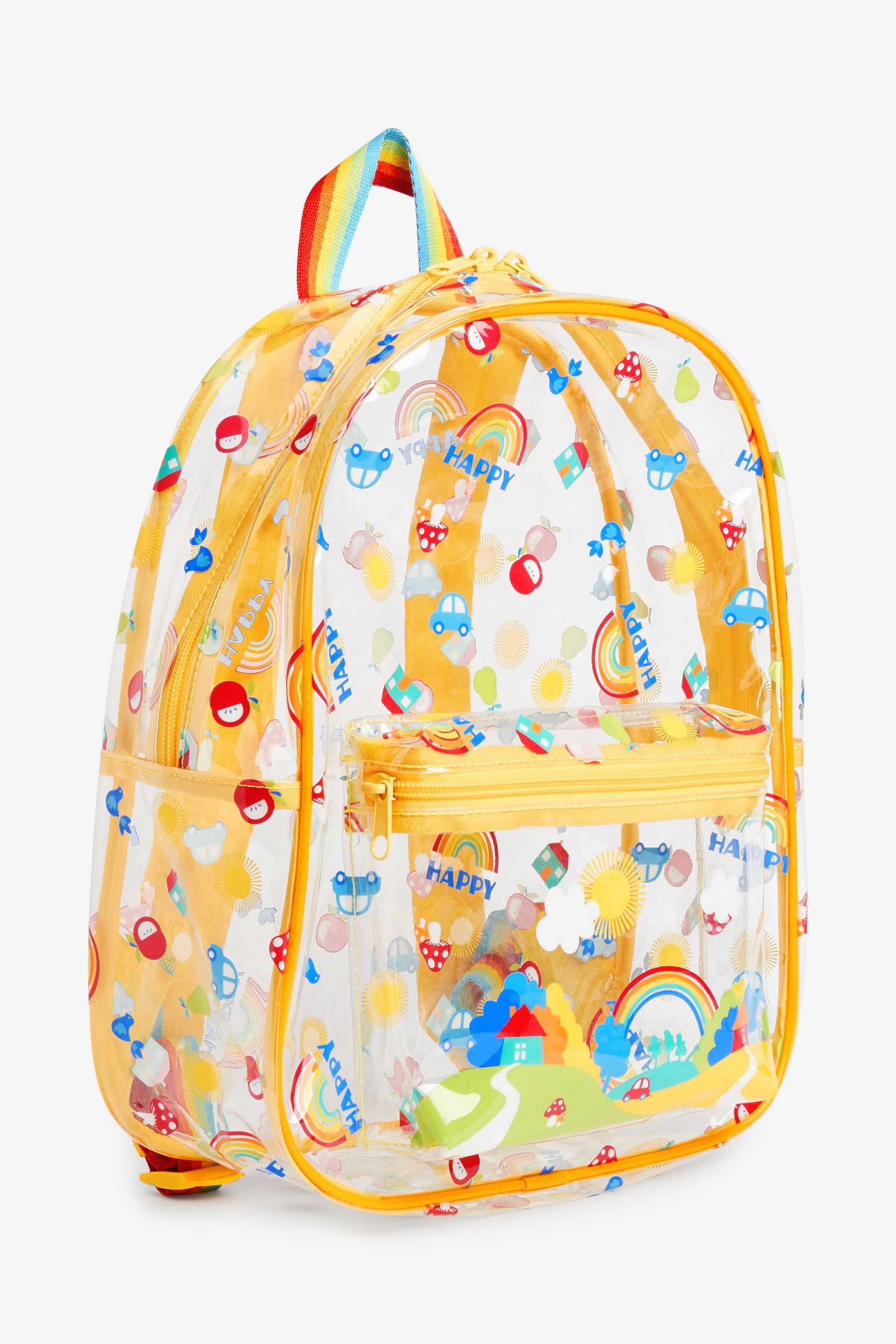 Clear Little Bird by Jools Oliver Rainbow Backpack