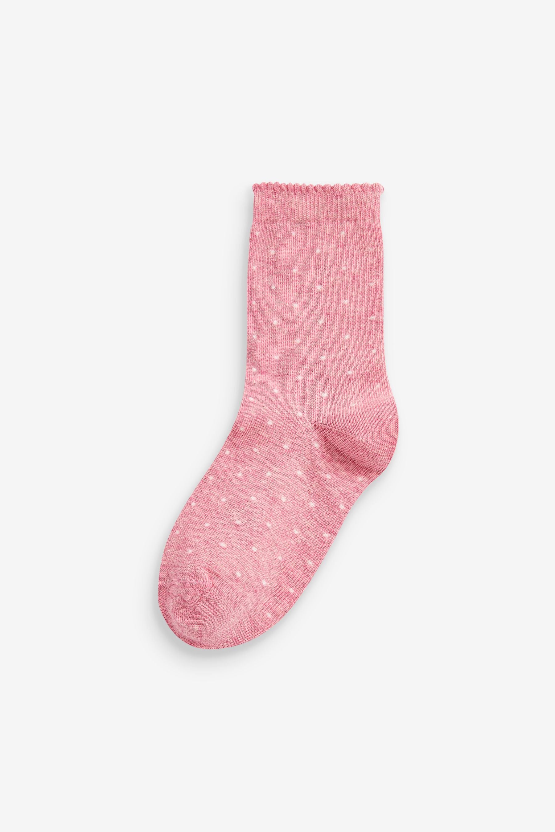 Pink/Navy Blue 5 Pack Cotton Rich Unicorn Ankle Socks