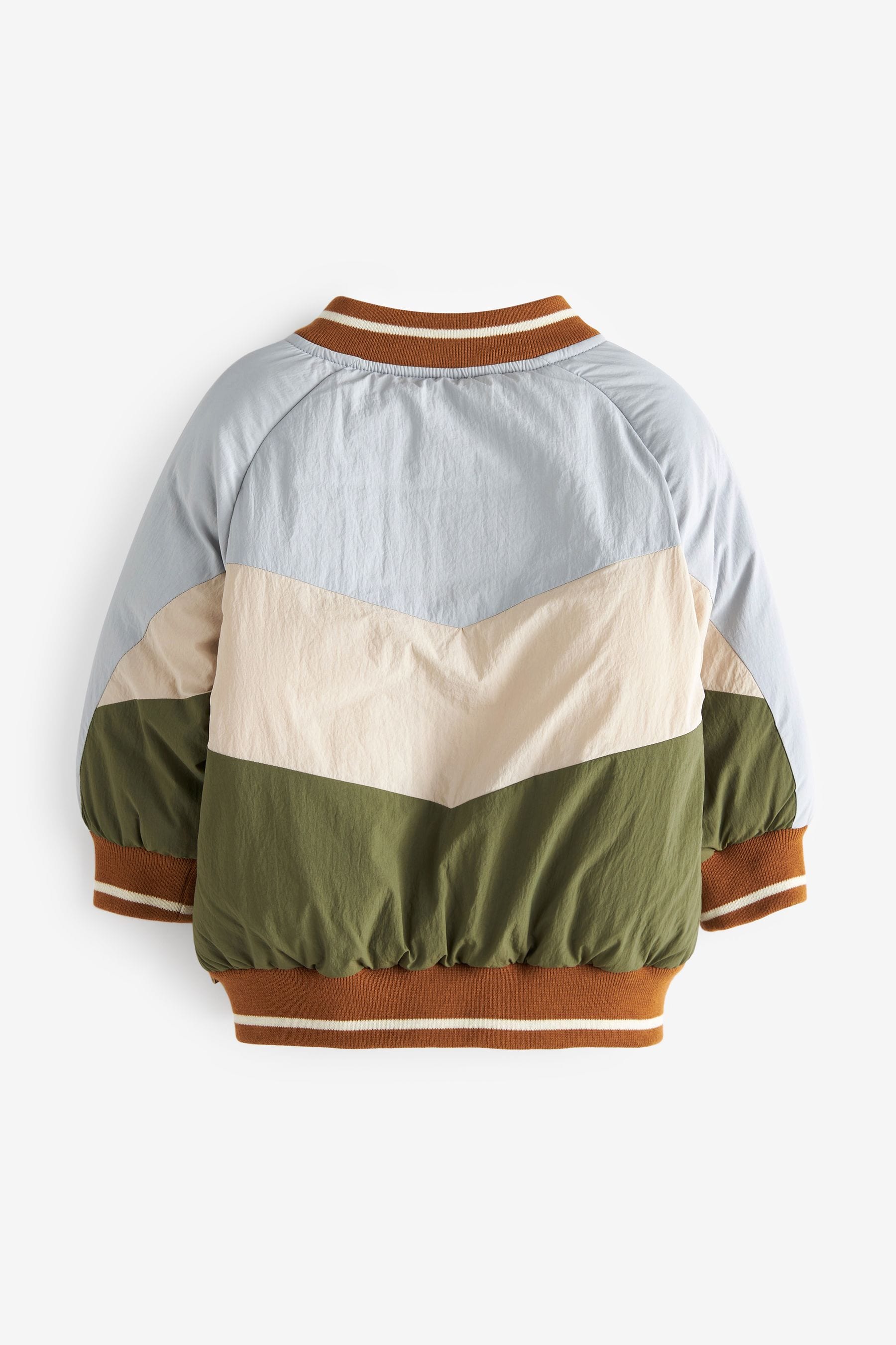 Green Chevron Bomber Jacket (3mths-7yrs)