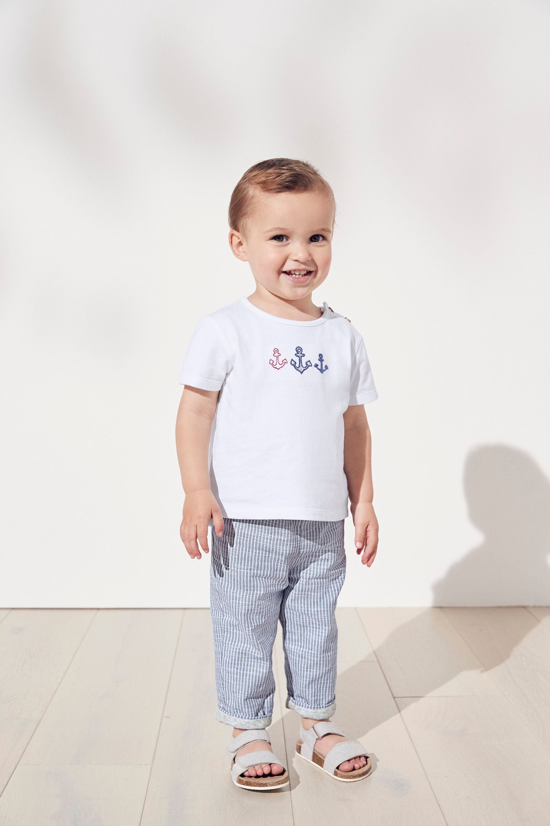 The White Company Anchor T-Shirt and Trouser Set