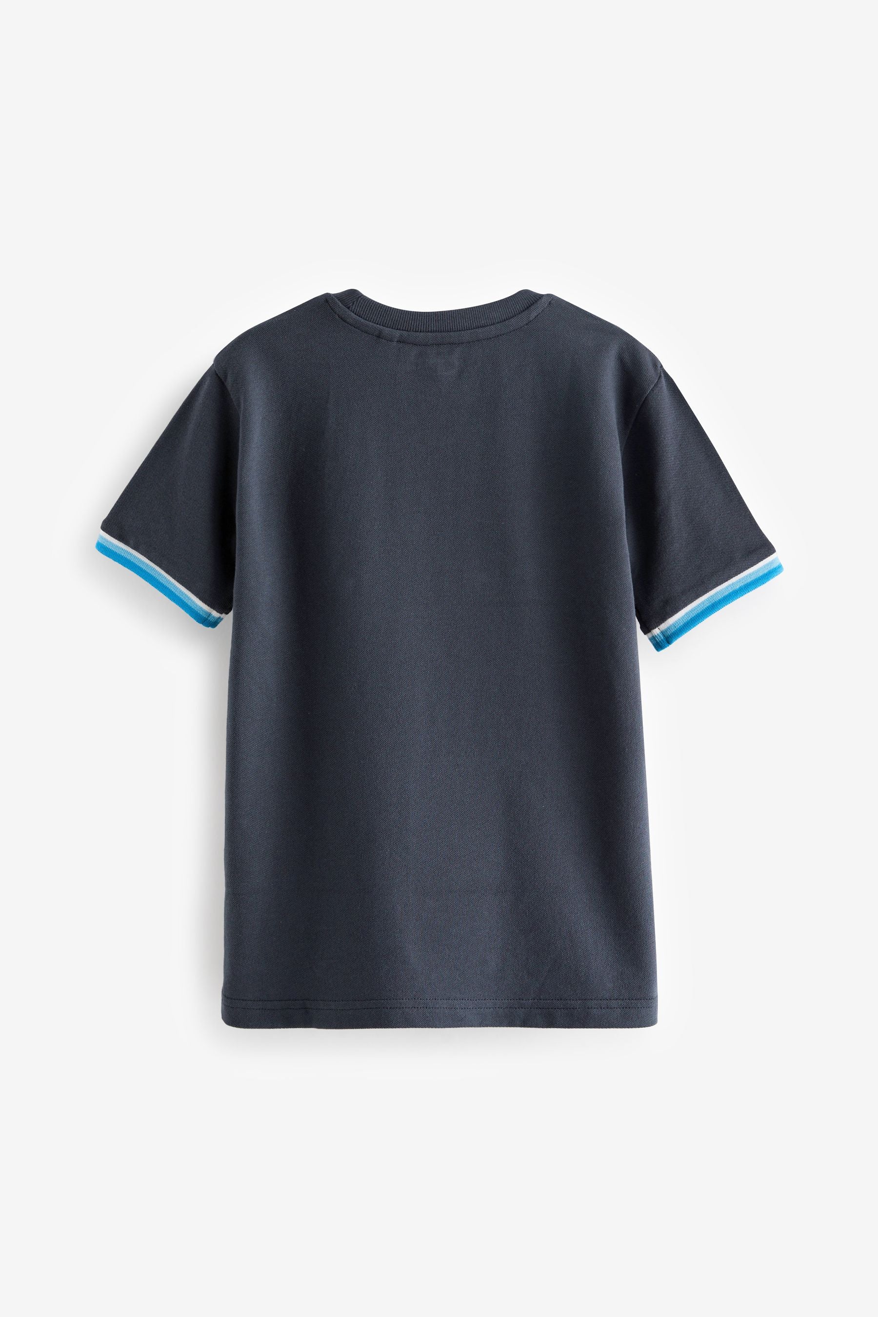 Blue/Black Tipped Short Sleeve T-Shirts 3 Pack (3-16yrs)