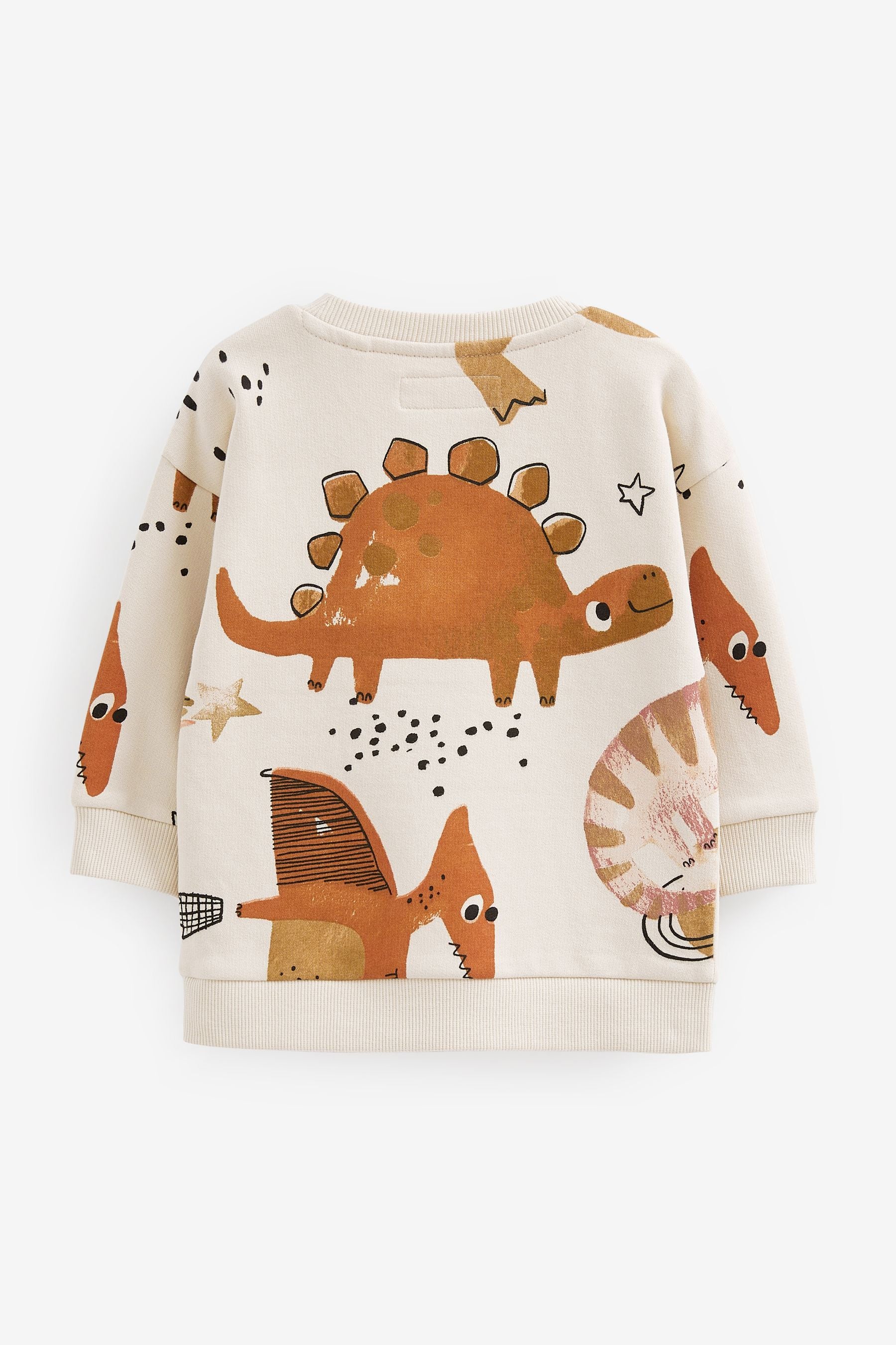 Stone Dinosaur All-Over Print Jersey Sweatshirt And Joggers Set (3mths-7yrs)