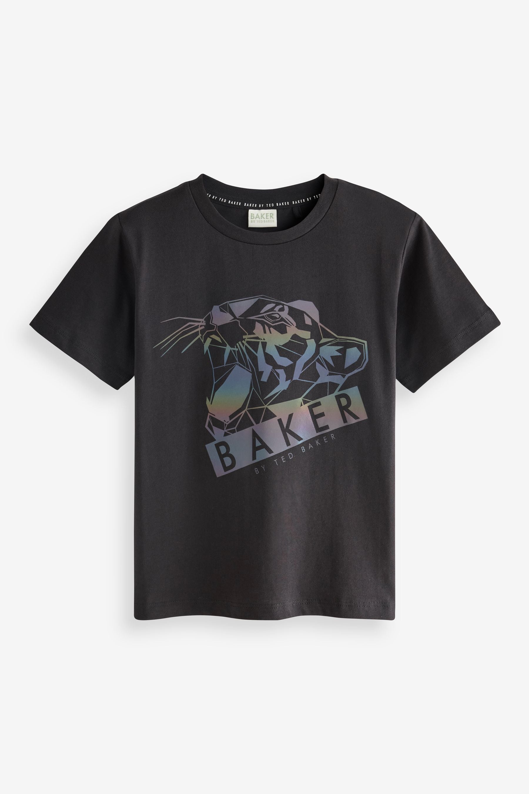 Black Baker by Ted Baker Reflective Black T-Shirt