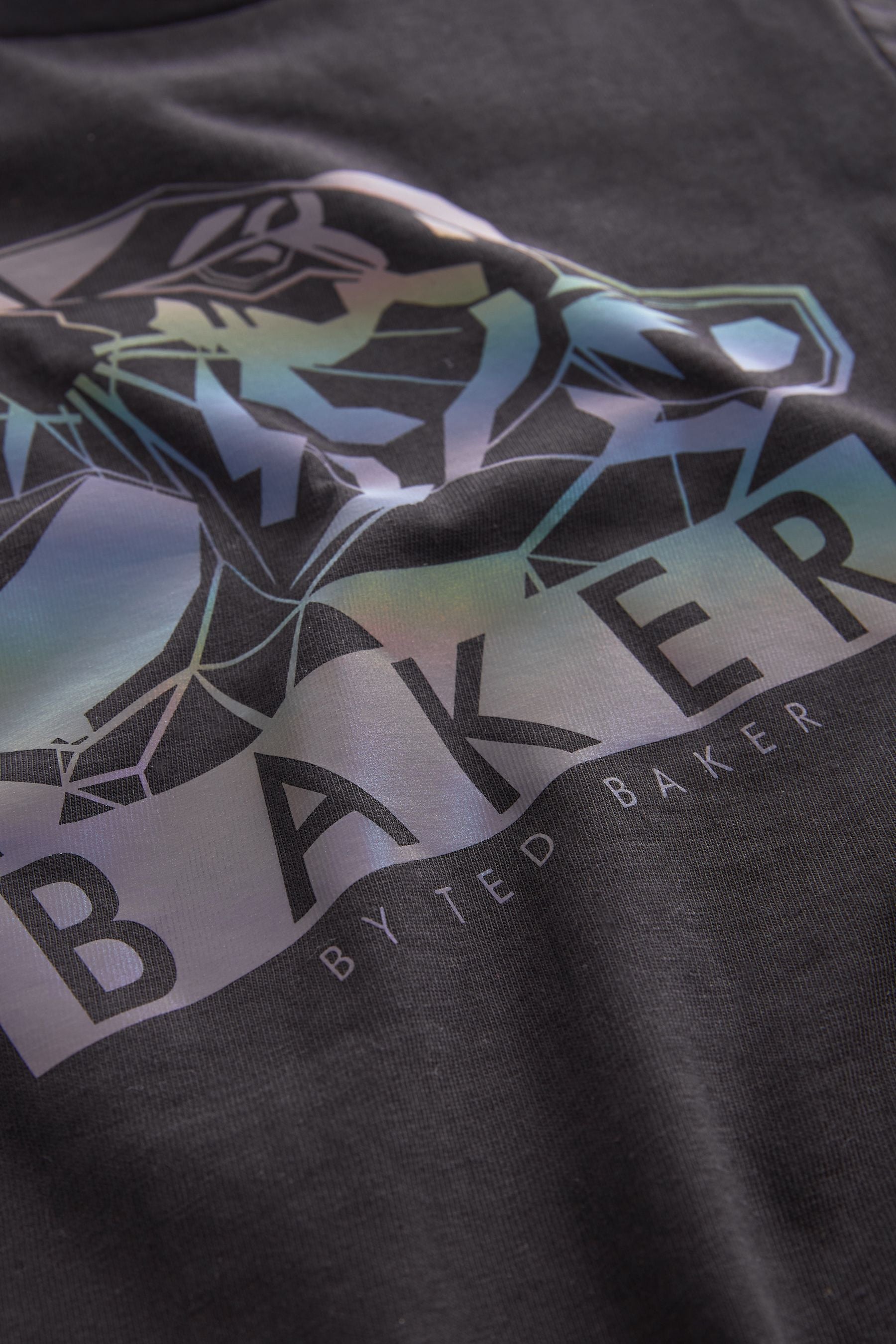 Black Baker by Ted Baker Reflective Black T-Shirt