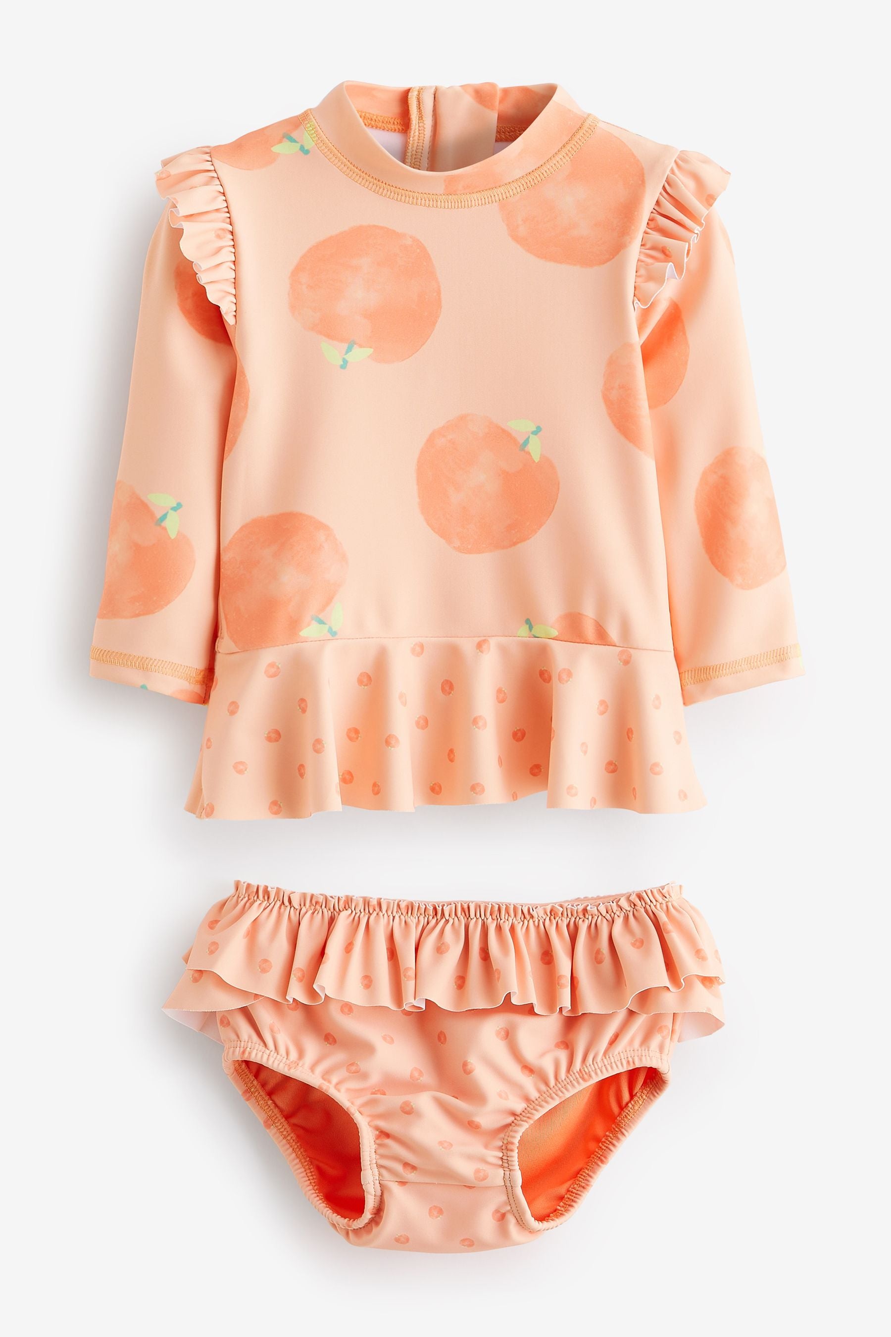 Orange Peach Sunsafe Swim 2 Piece Set (0mths-3yrs)