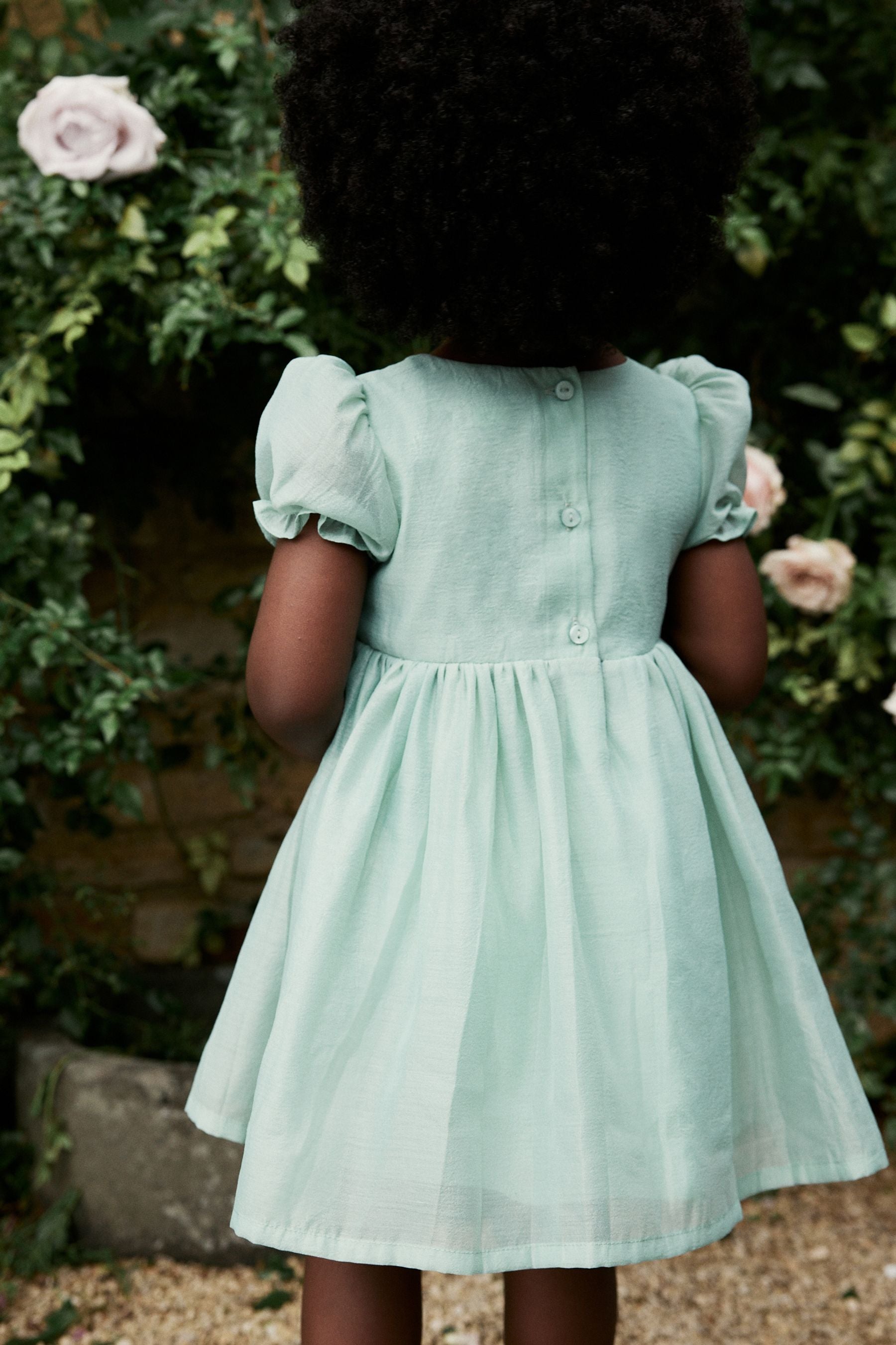 Mint Green Corsage Flower Girl Dress (3mths-8yrs)