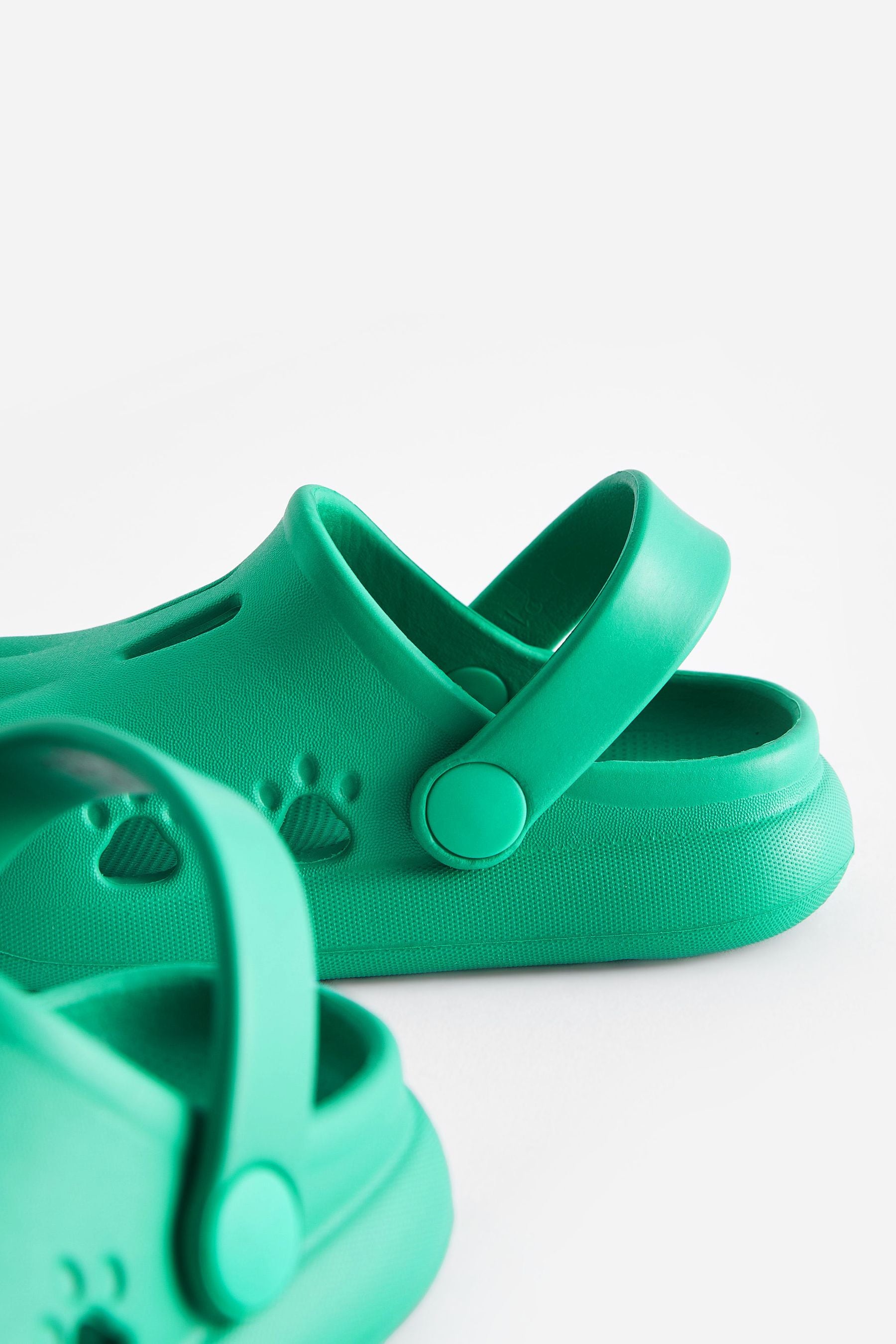 Bright Green 3D Claw Clogs