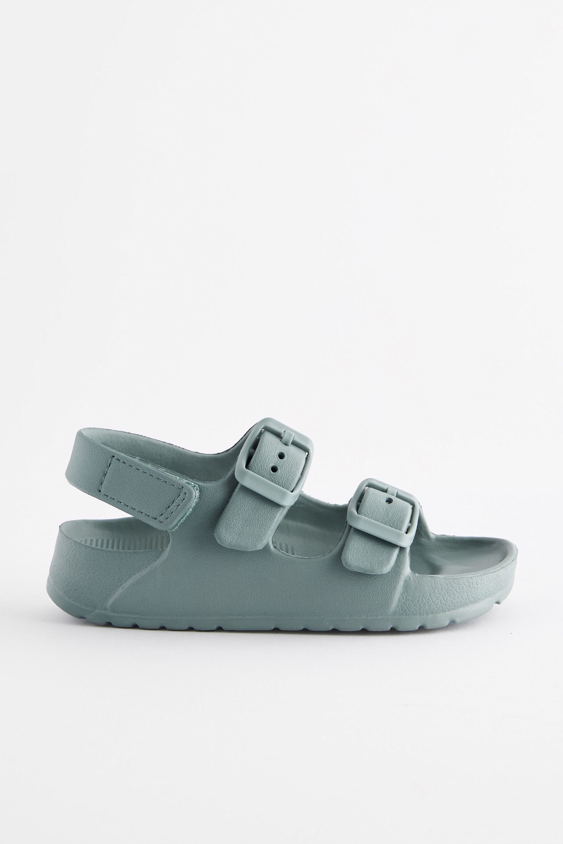 Mint Green Double Buckle Ankle Strap EVA Sandals