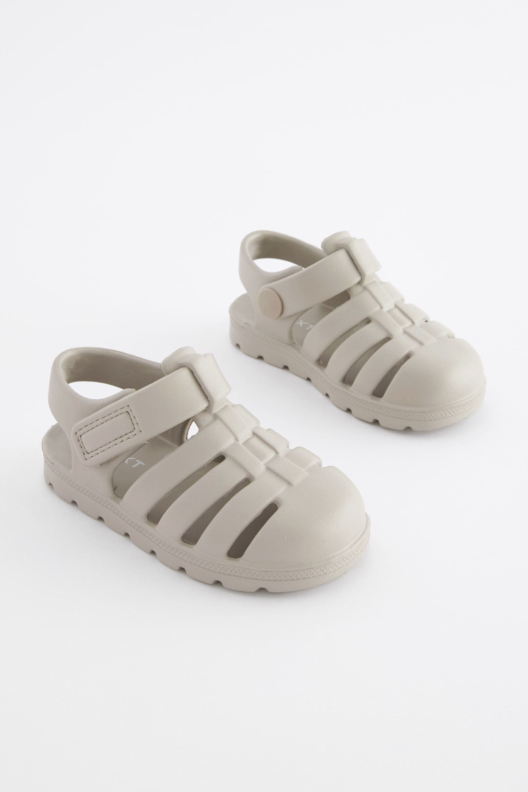 Neutral Fisherman Jelly Sandals