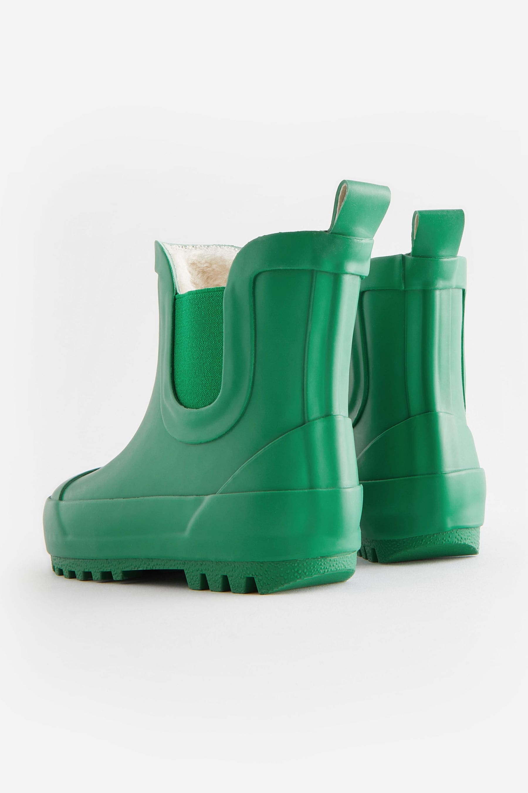 Bright Green Warm Lined Ankle Wellies