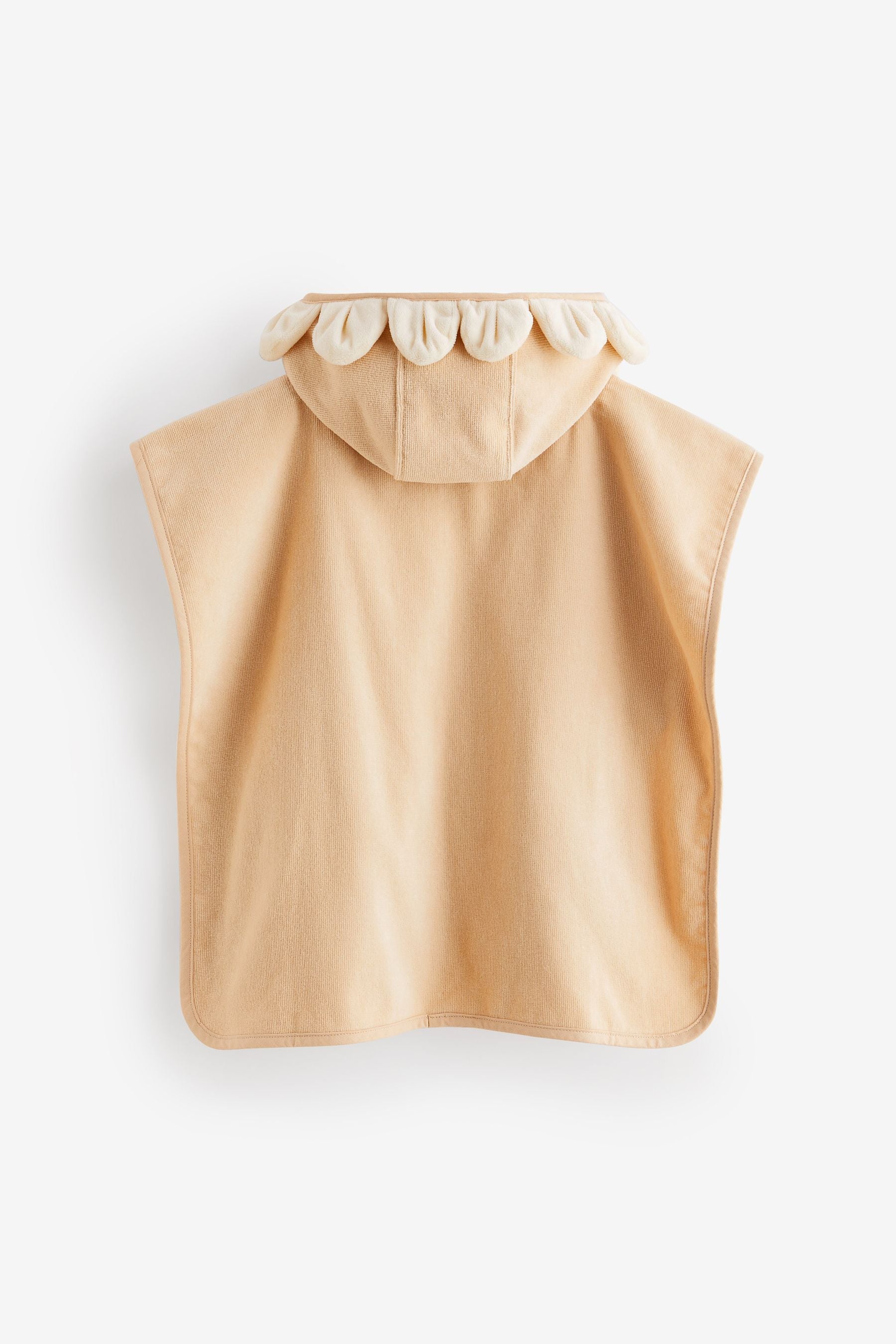 Cream Towelling Poncho