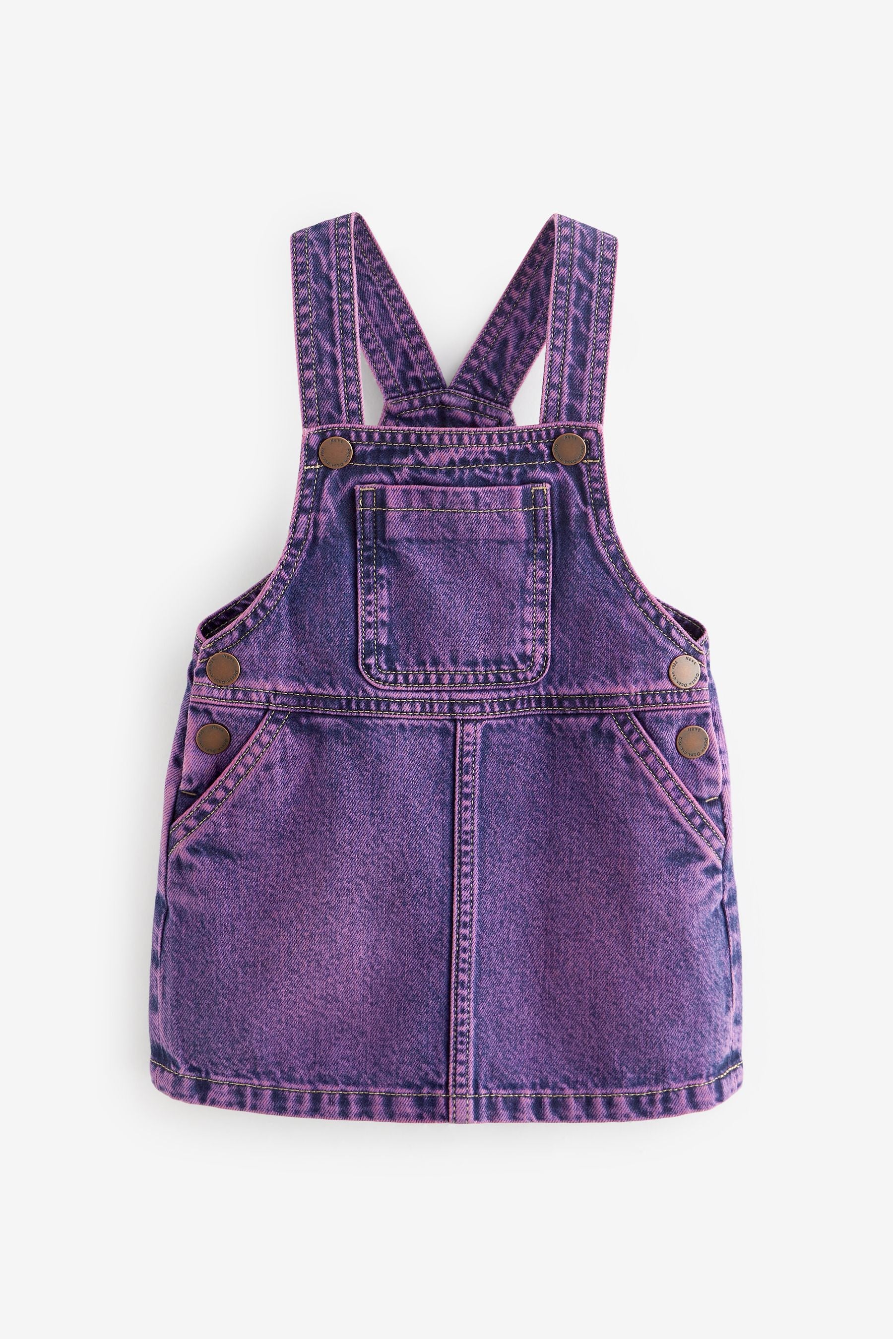 Purple Denim Pinafore Dress (3mths-7yrs)