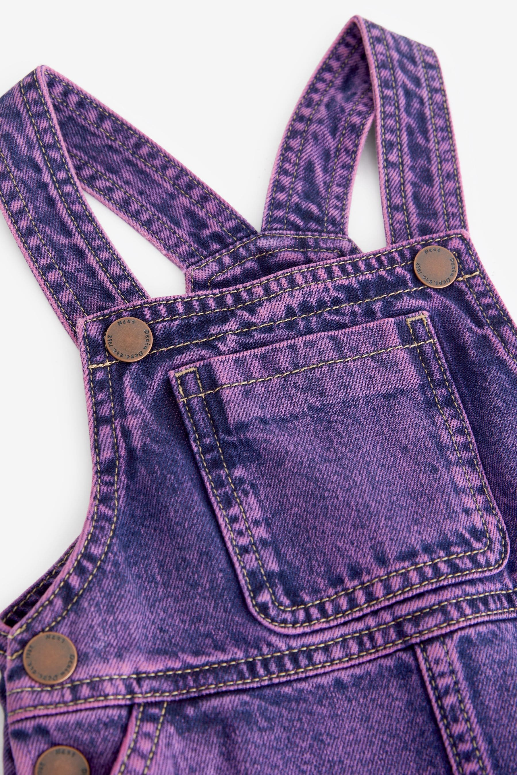 Purple Denim Pinafore Dress (3mths-7yrs)