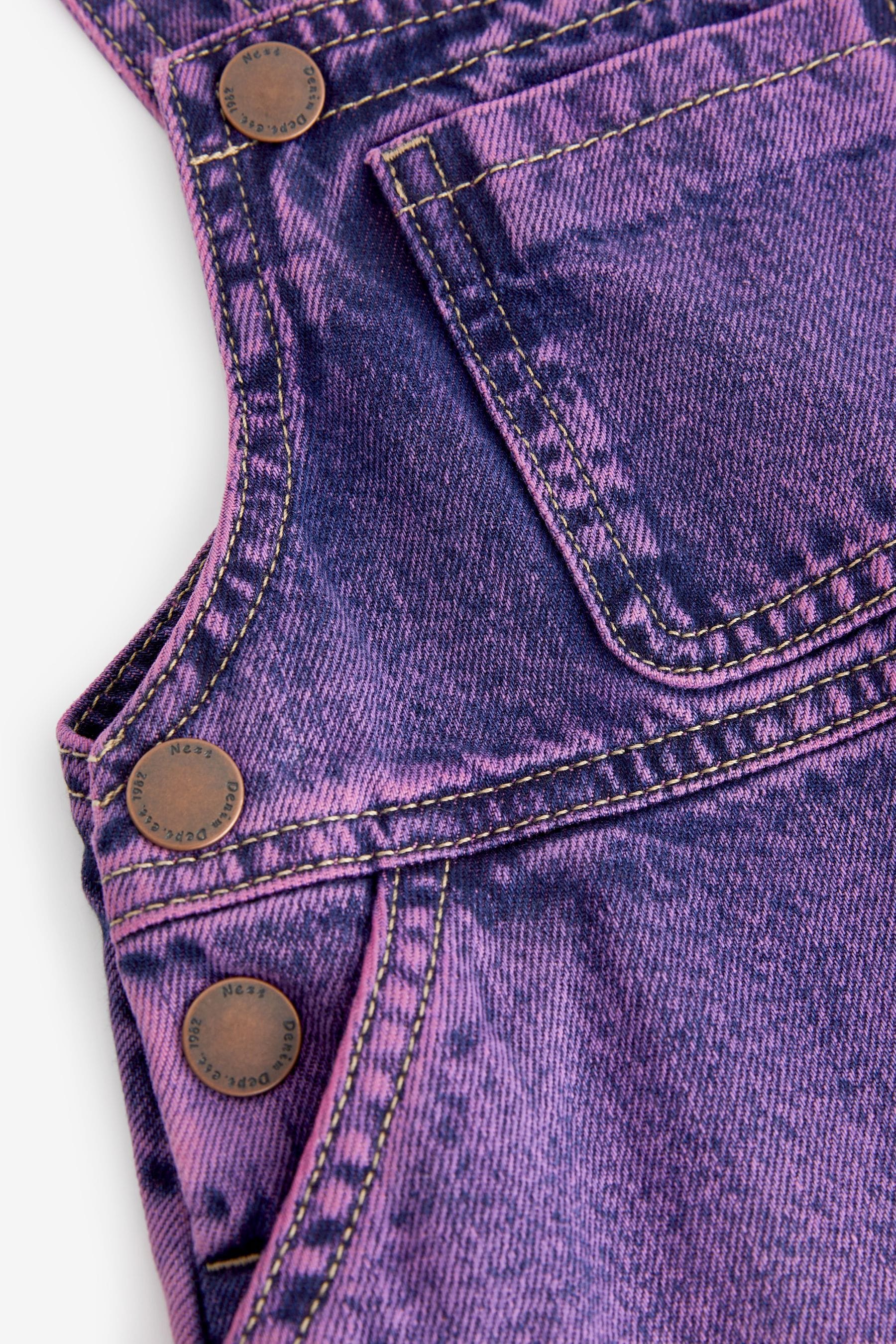 Purple Denim Pinafore Dress (3mths-7yrs)