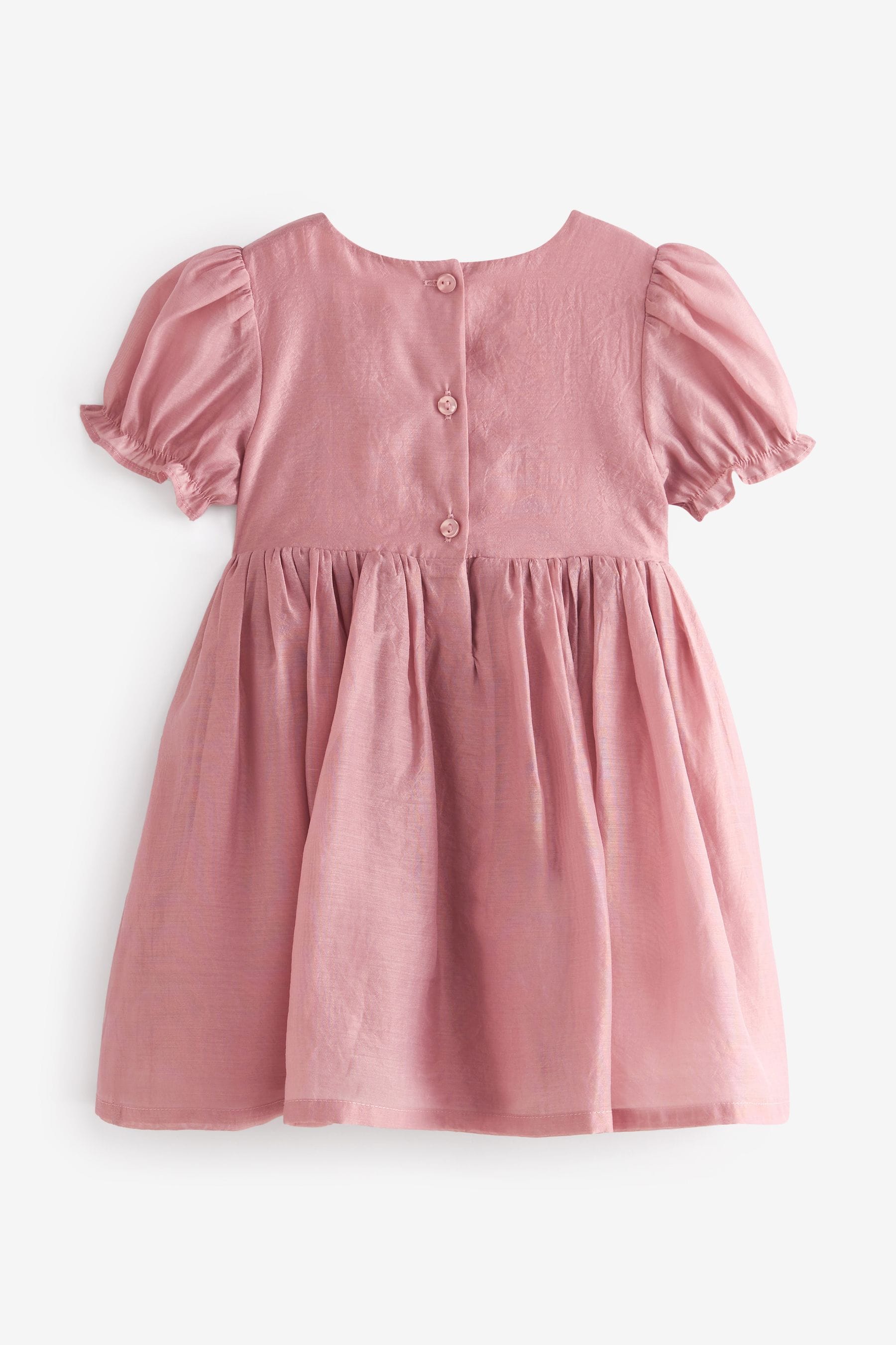 Rose Pink Corsage Flower Girl Dress (3mths-8yrs)