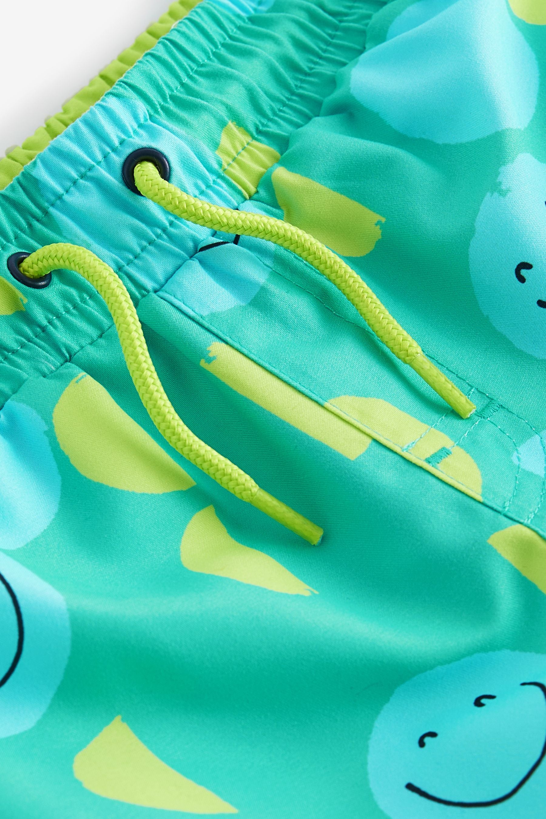 Green/Yellow Printed Swim Shorts (3mths-7yrs)