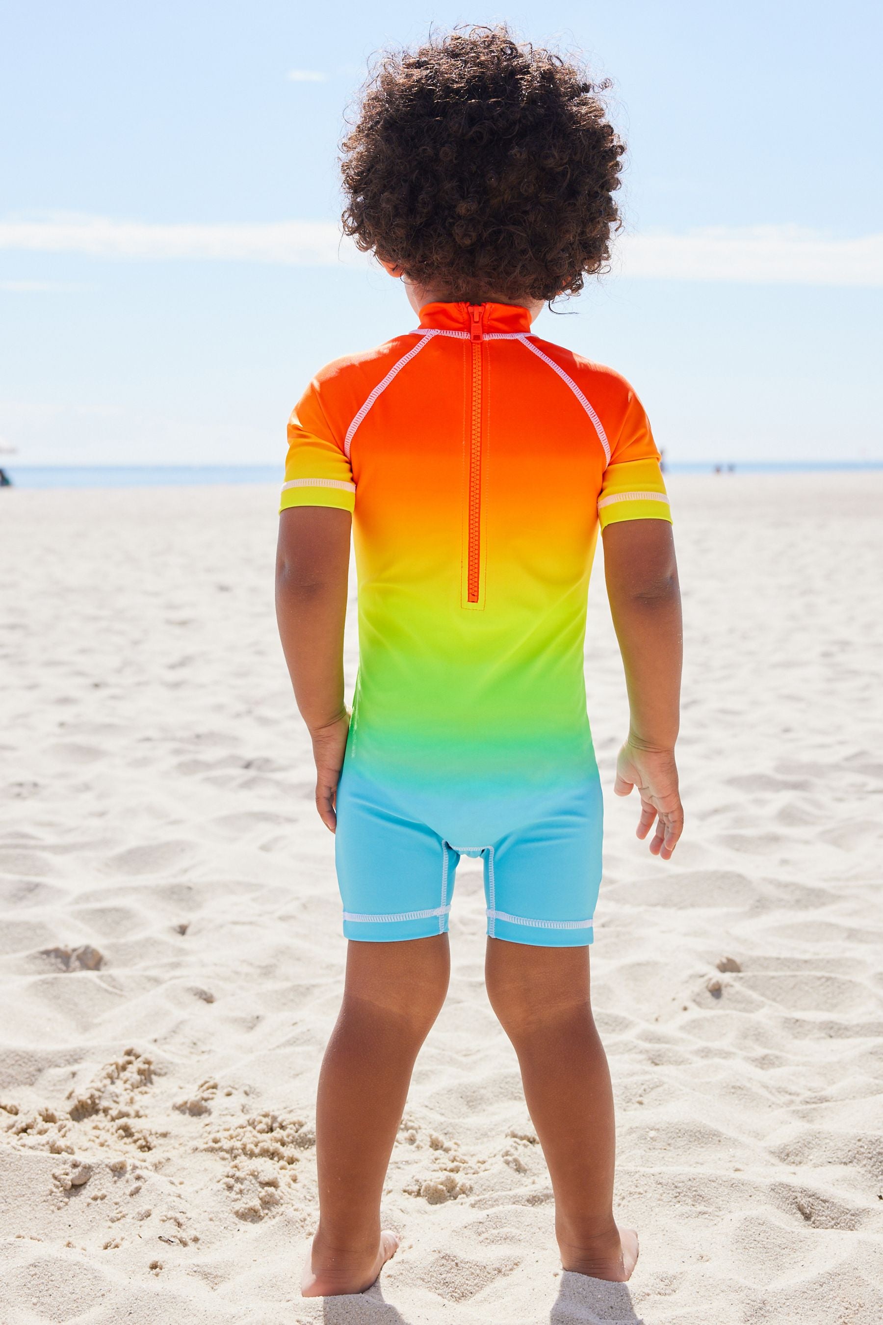 Rainbow Dip Dye Sunsafe All-In-One Swimsuit (3mths-7yrs)