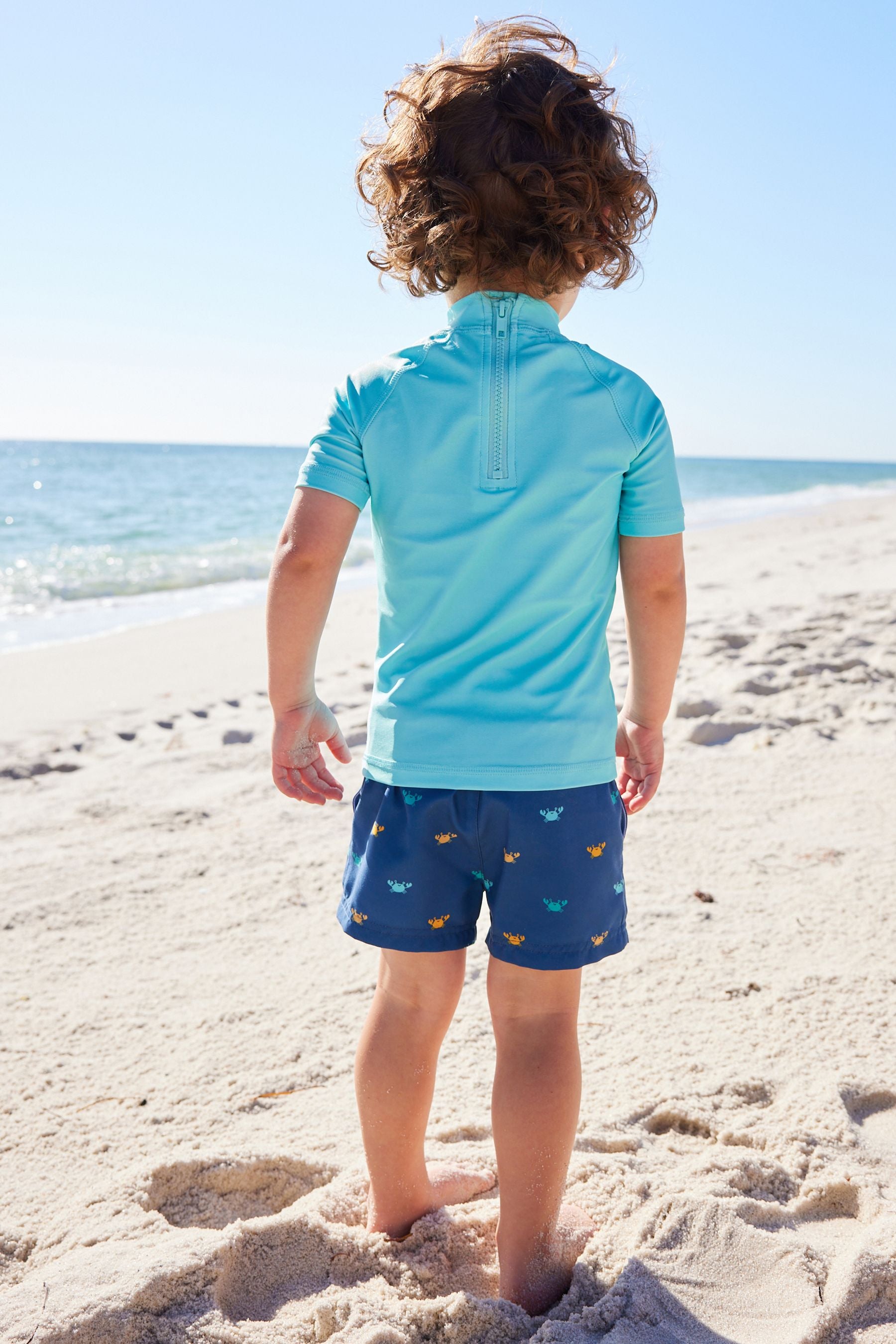 Blue Crab Sunsafe Top and Shorts Set (3mths-7yrs)