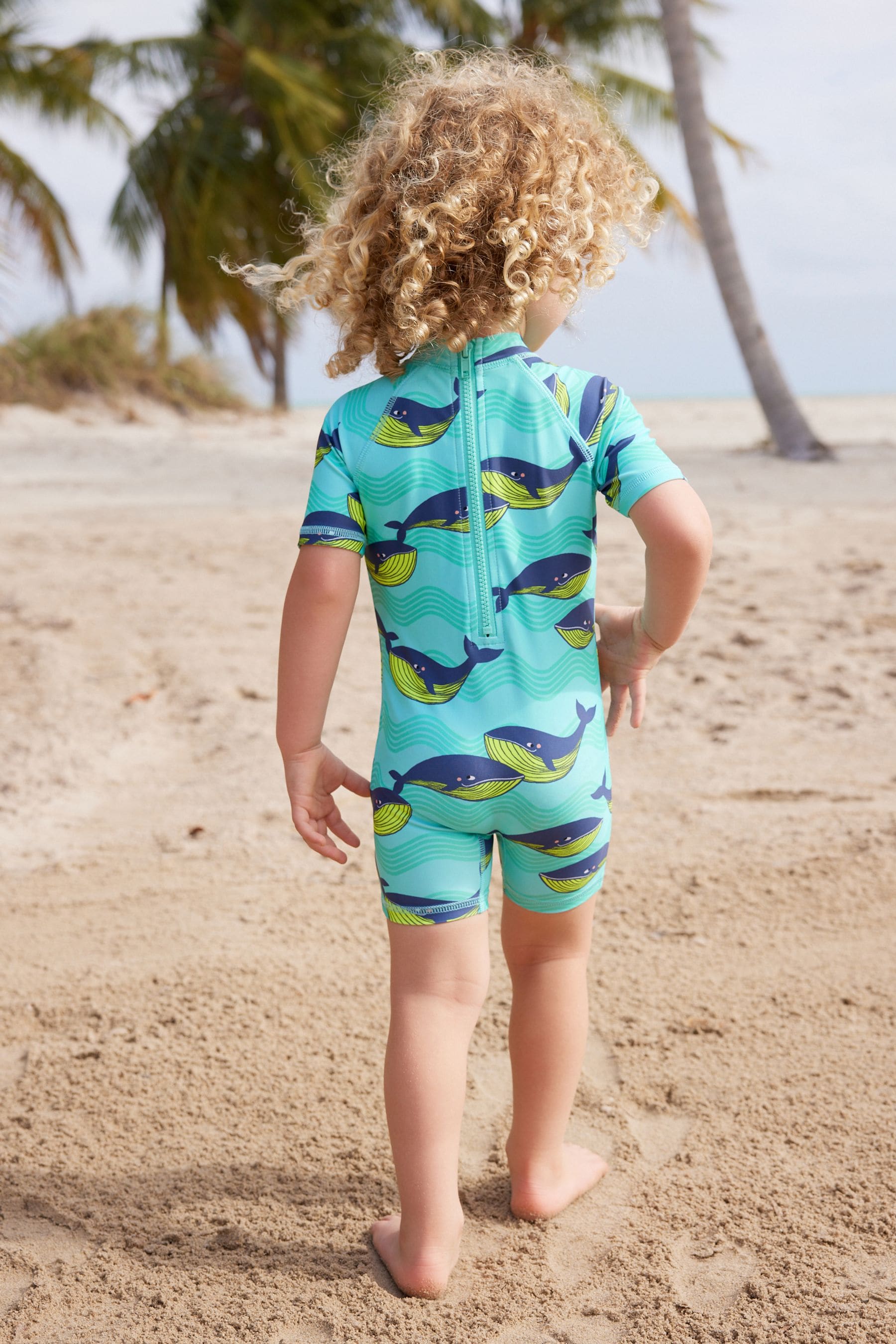 Mint Whale Sunsafe All-In-One Swimsuit (3mths-7yrs)