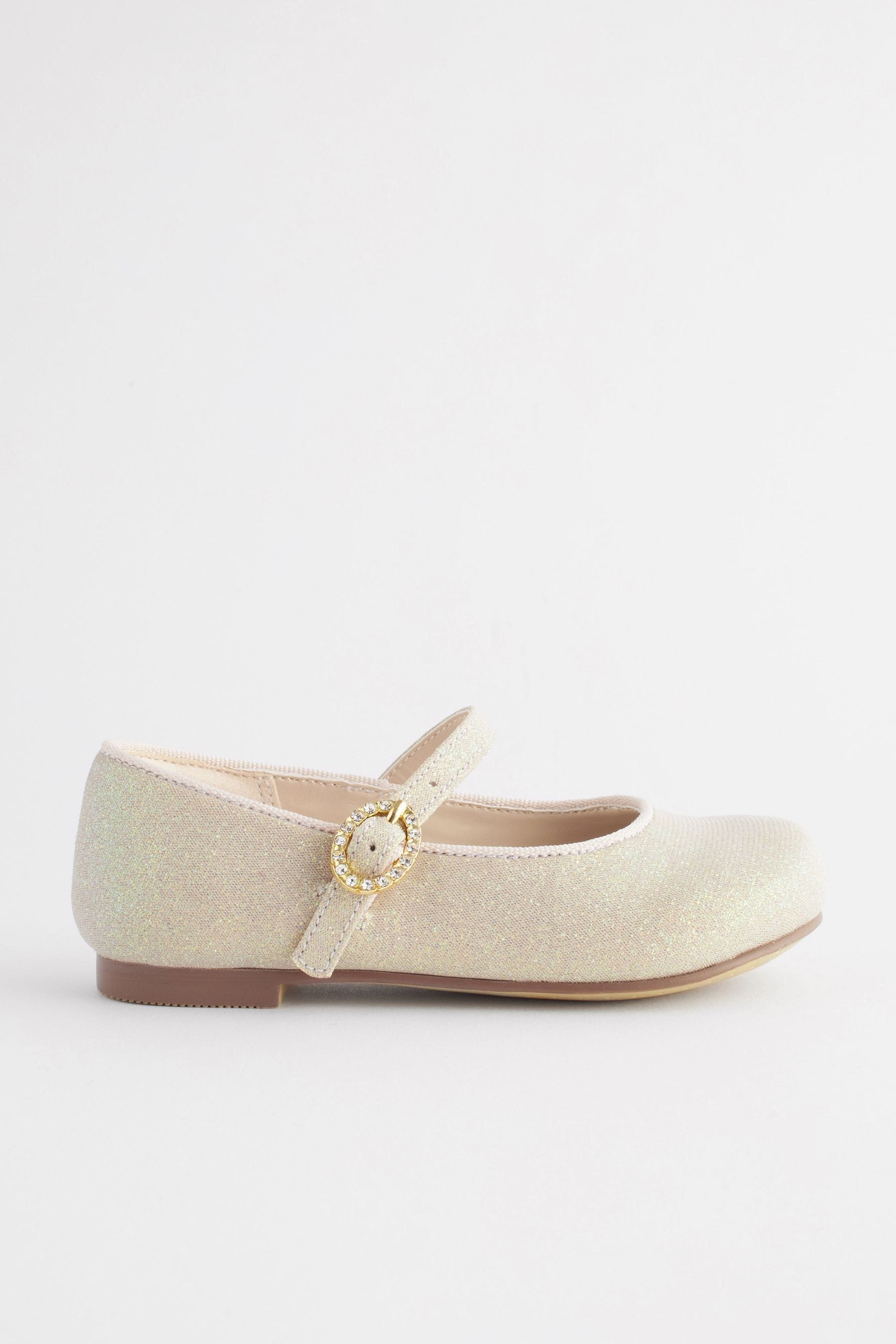 Ivory Gold Bridesmaid Occasion Mary Jane Shoes