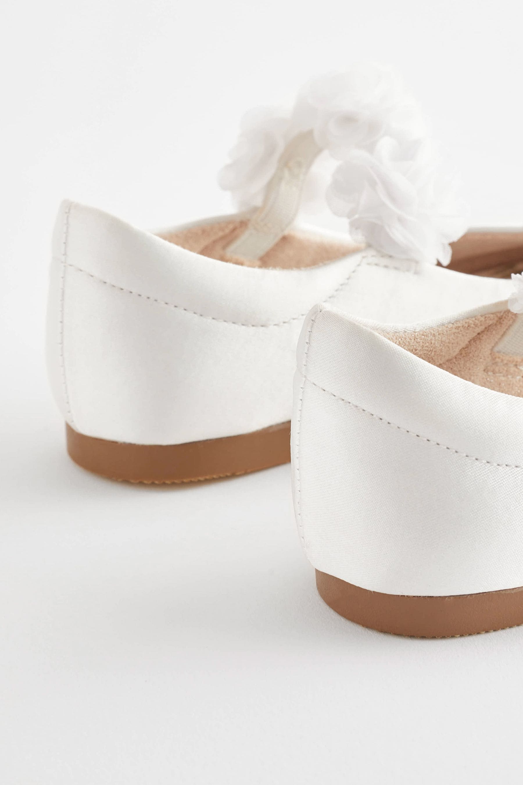 White Corsage Occasion Shoes