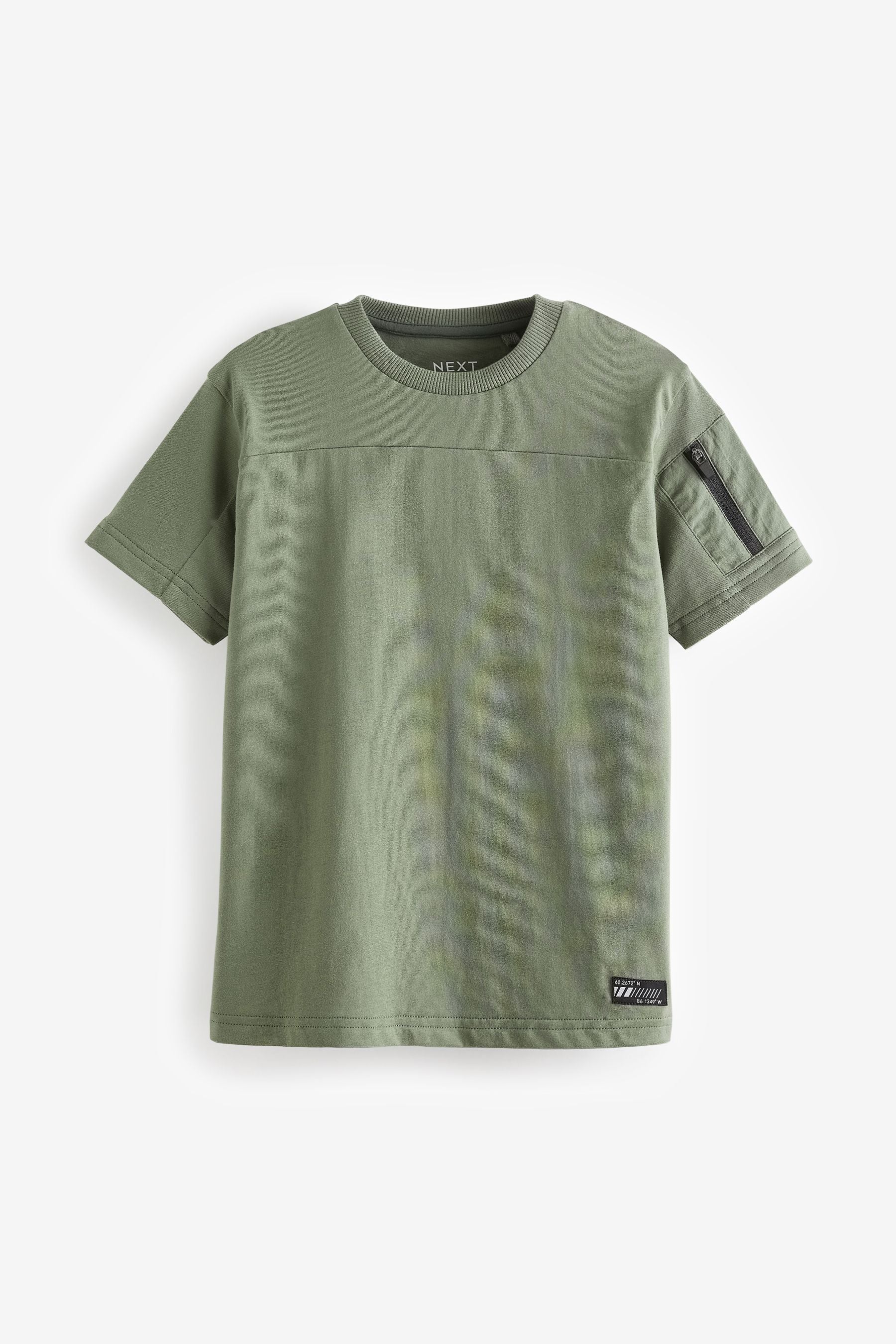 Green Short Sleeve Utility T-Shirt (3-16yrs)