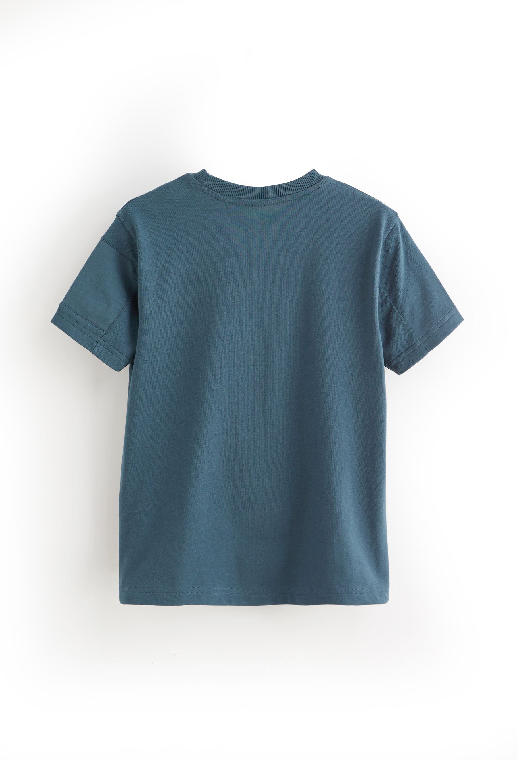 Mid Blue Short Sleeve Utility T-Shirt (3-16yrs)