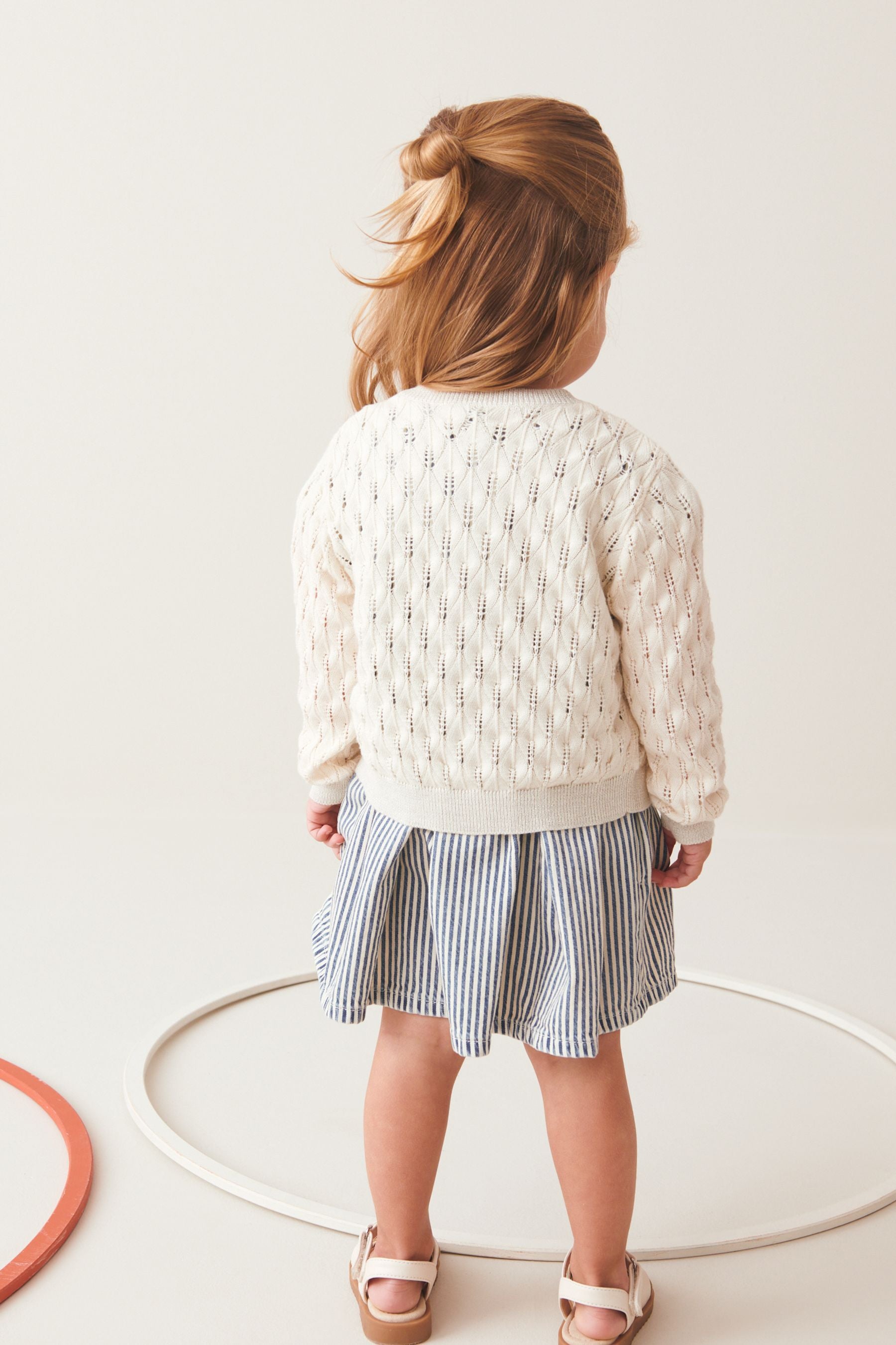 White Pointelle Cardigan (3mths-10yrs)