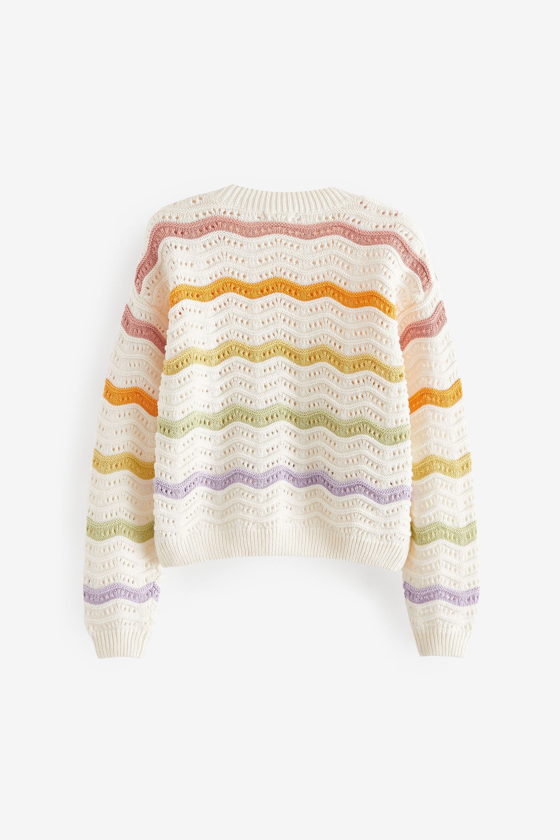 Rainbow Stripe Knitted Jumper (3-16yrs)