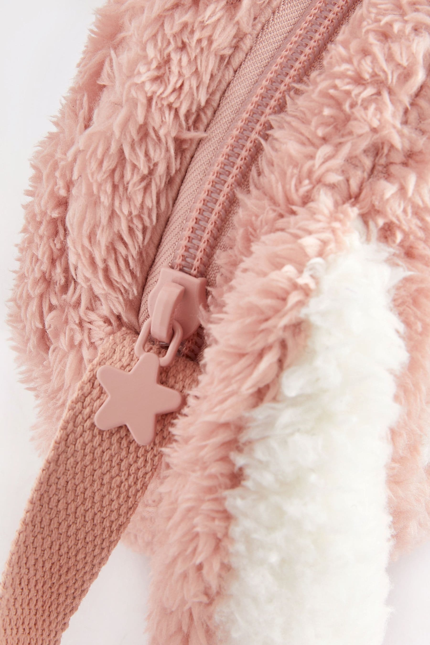 Pink Bunny Faux Fur Cross-Body Bag