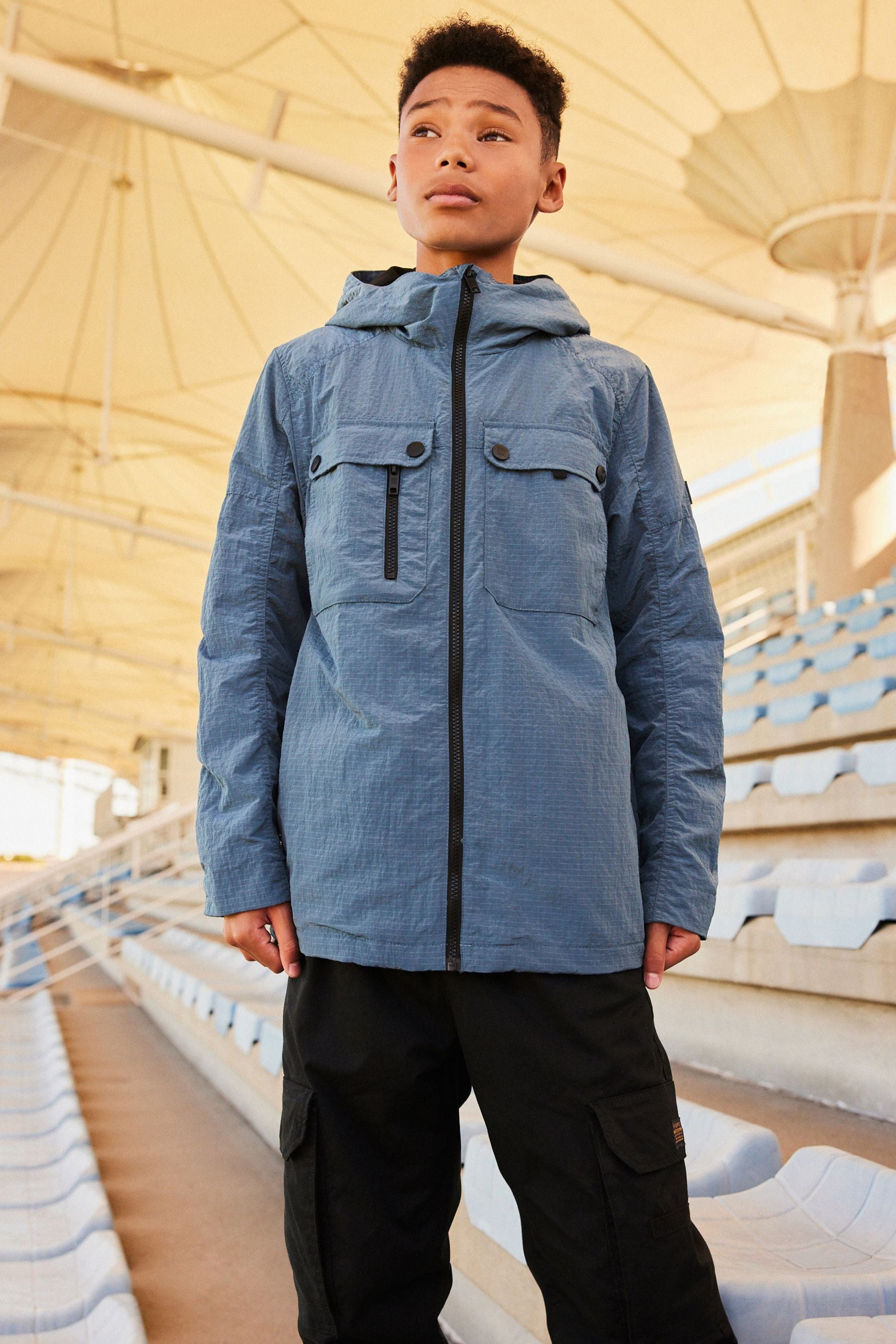 Blue Lightweight Anorak (3-16yrs)