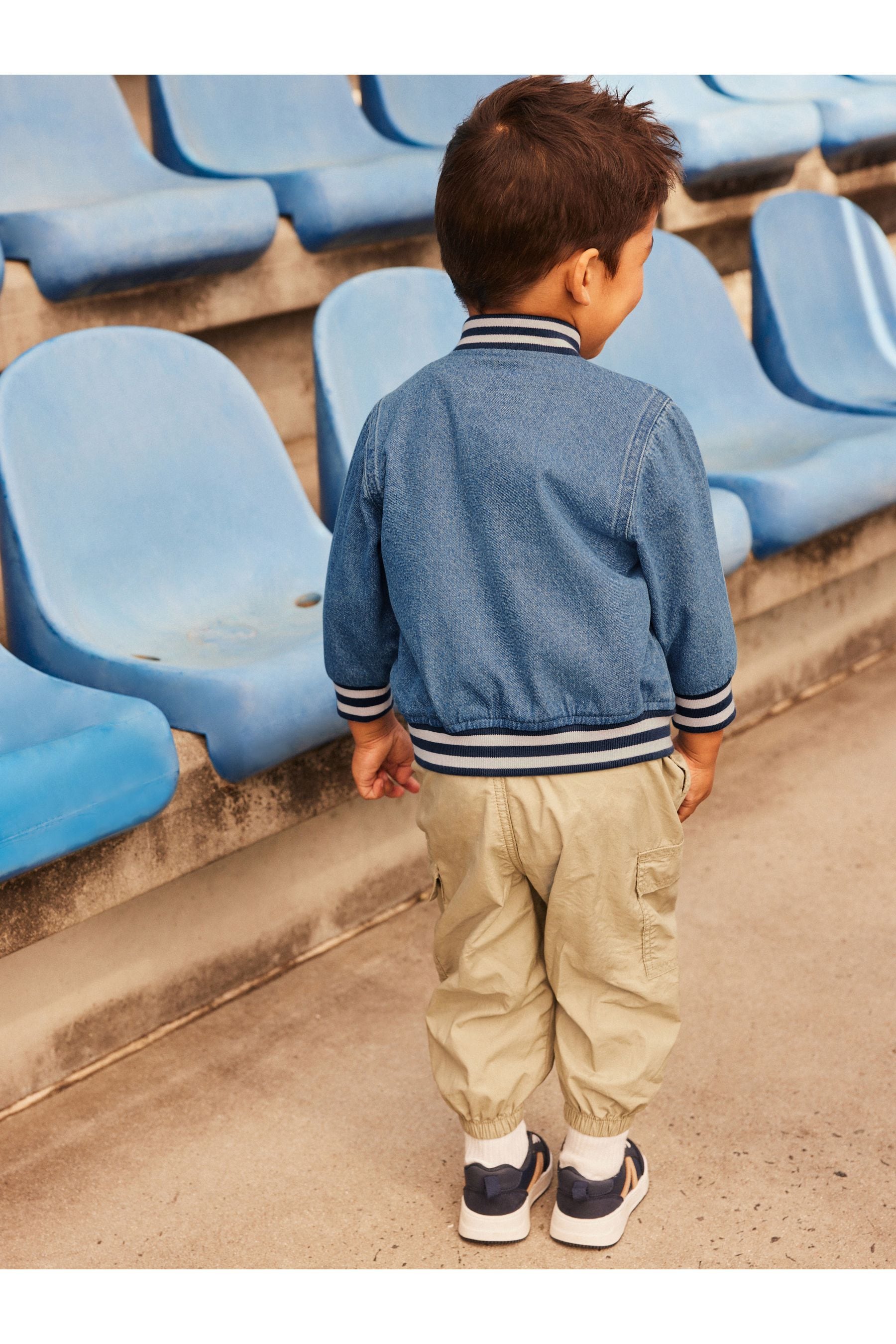 Denim Varsity Jacket (3mths-7yrs)